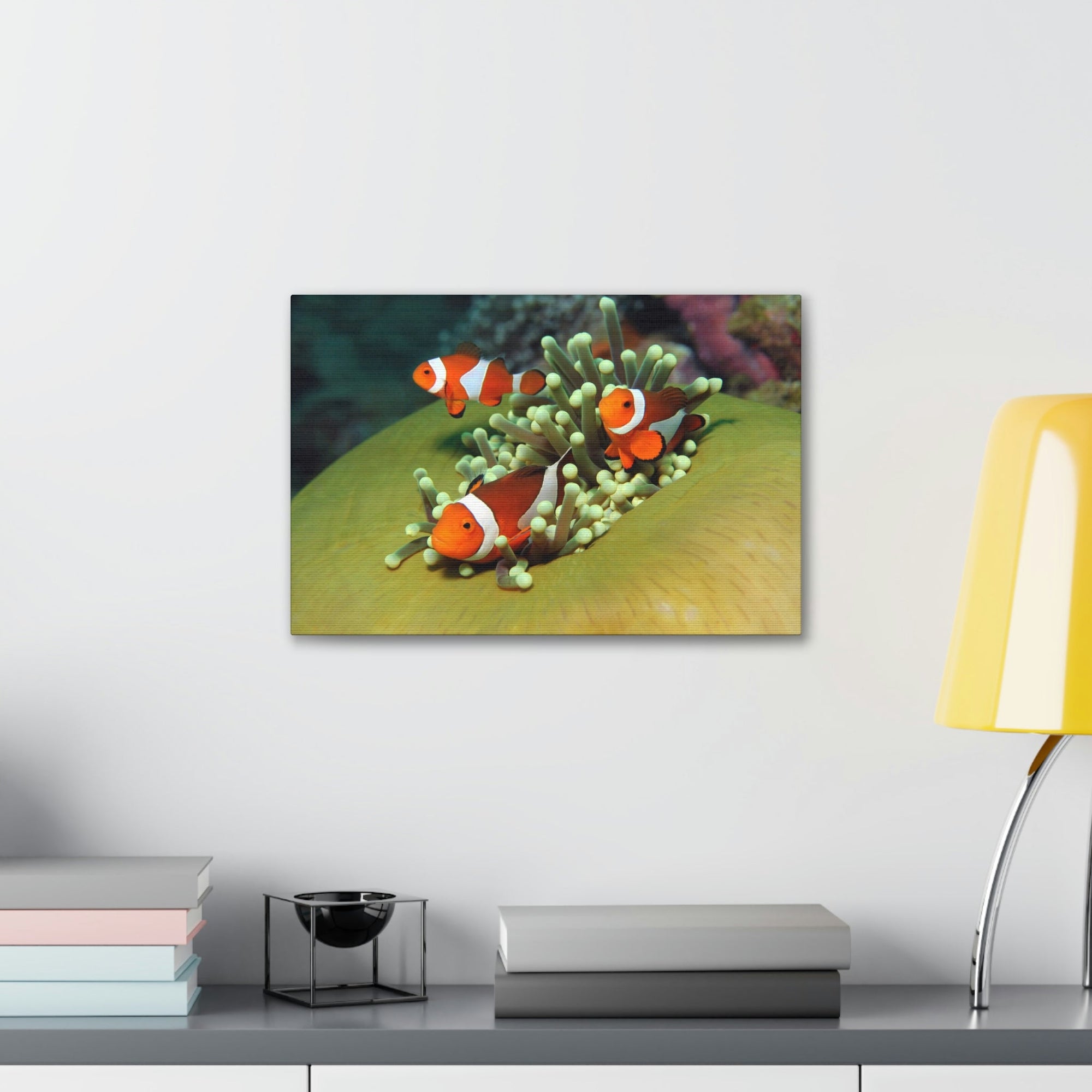 Scripture Walls Clown Fish Couple Clown Fish Troop Print Animal Wall Art Wildlife Canvas Prints Wall Art Ready to Hang Unframed-Express Your Love Gifts