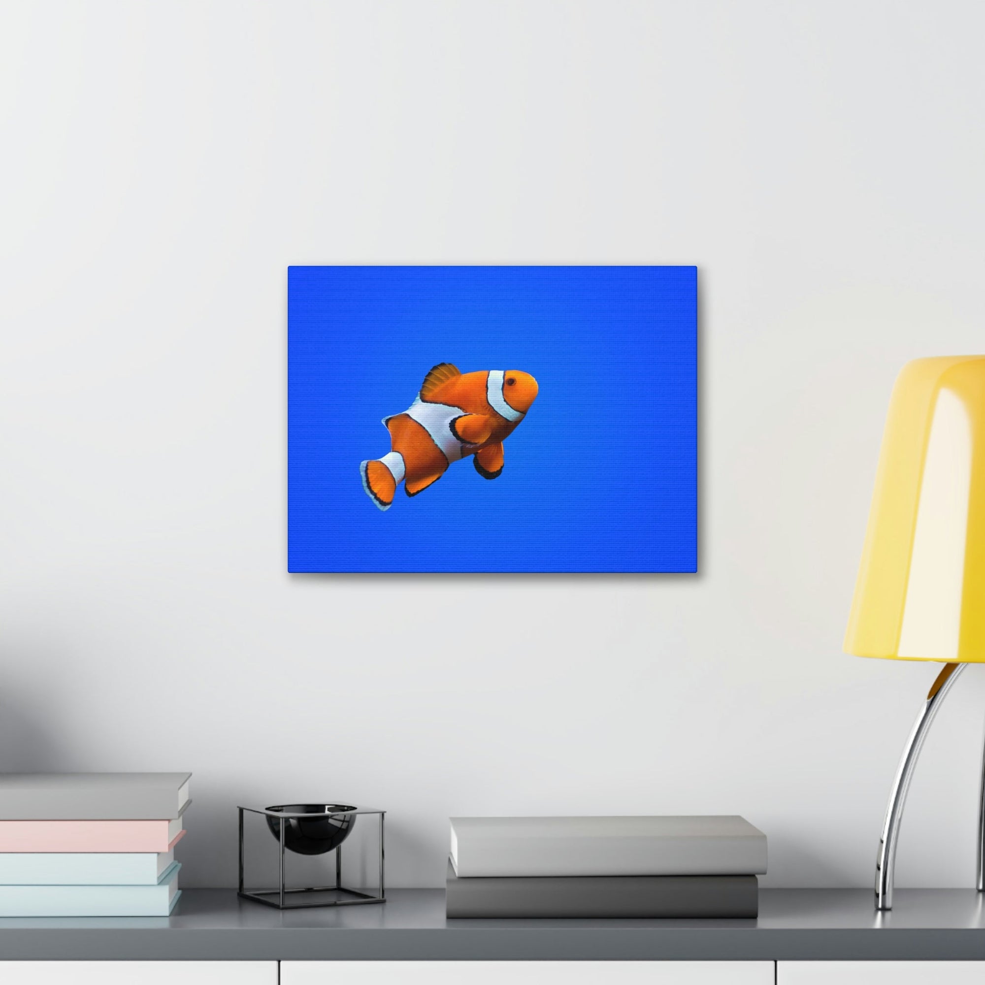 Scripture Walls Clown Fish Hunting Clown Fish on Hunt Print Animal Wall Art Wildlife Canvas Prints Wall Art Ready to Hang Unframed-Express Your Love Gifts