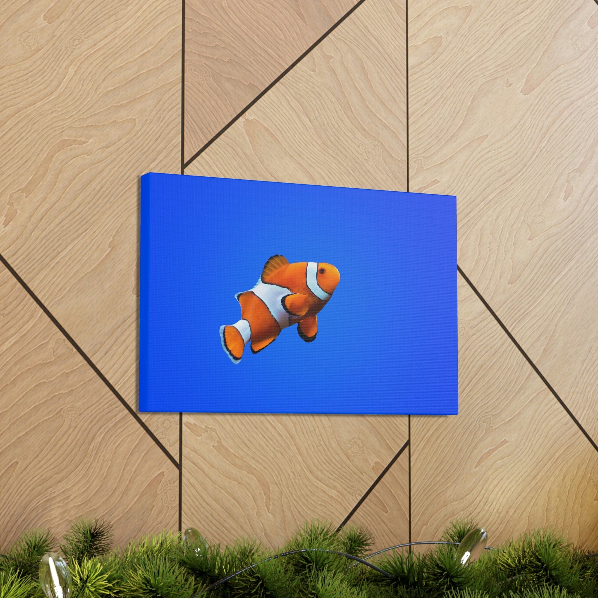 Scripture Walls Clown Fish Hunting Clown Fish on Hunt Print Animal Wall Art Wildlife Canvas Prints Wall Art Ready to Hang Unframed-Express Your Love Gifts