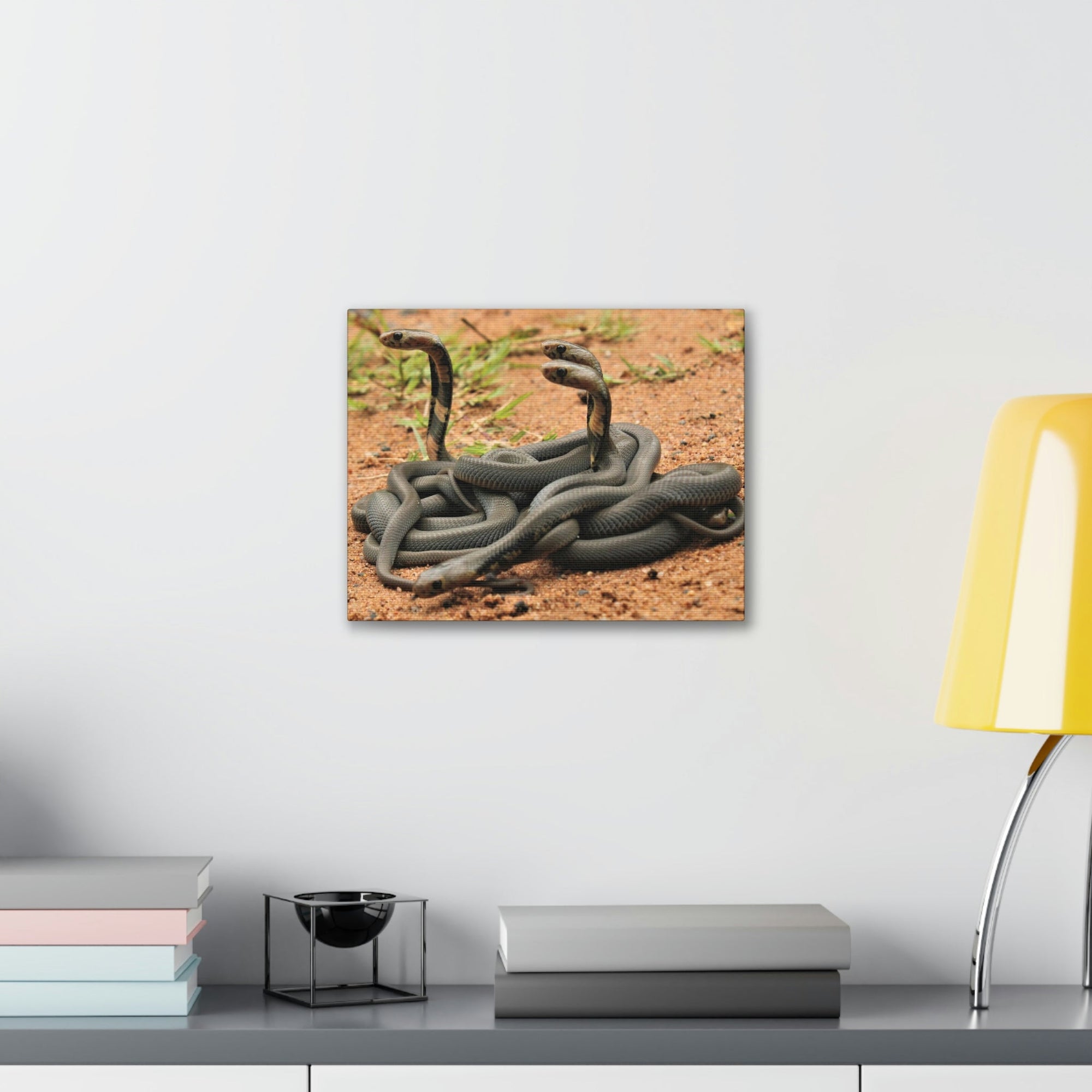 Scripture Walls Cobra Couple Cobra Troop Print Animal Wall Art Wildlife Canvas Prints Wall Art Ready to Hang Unframed-Express Your Love Gifts