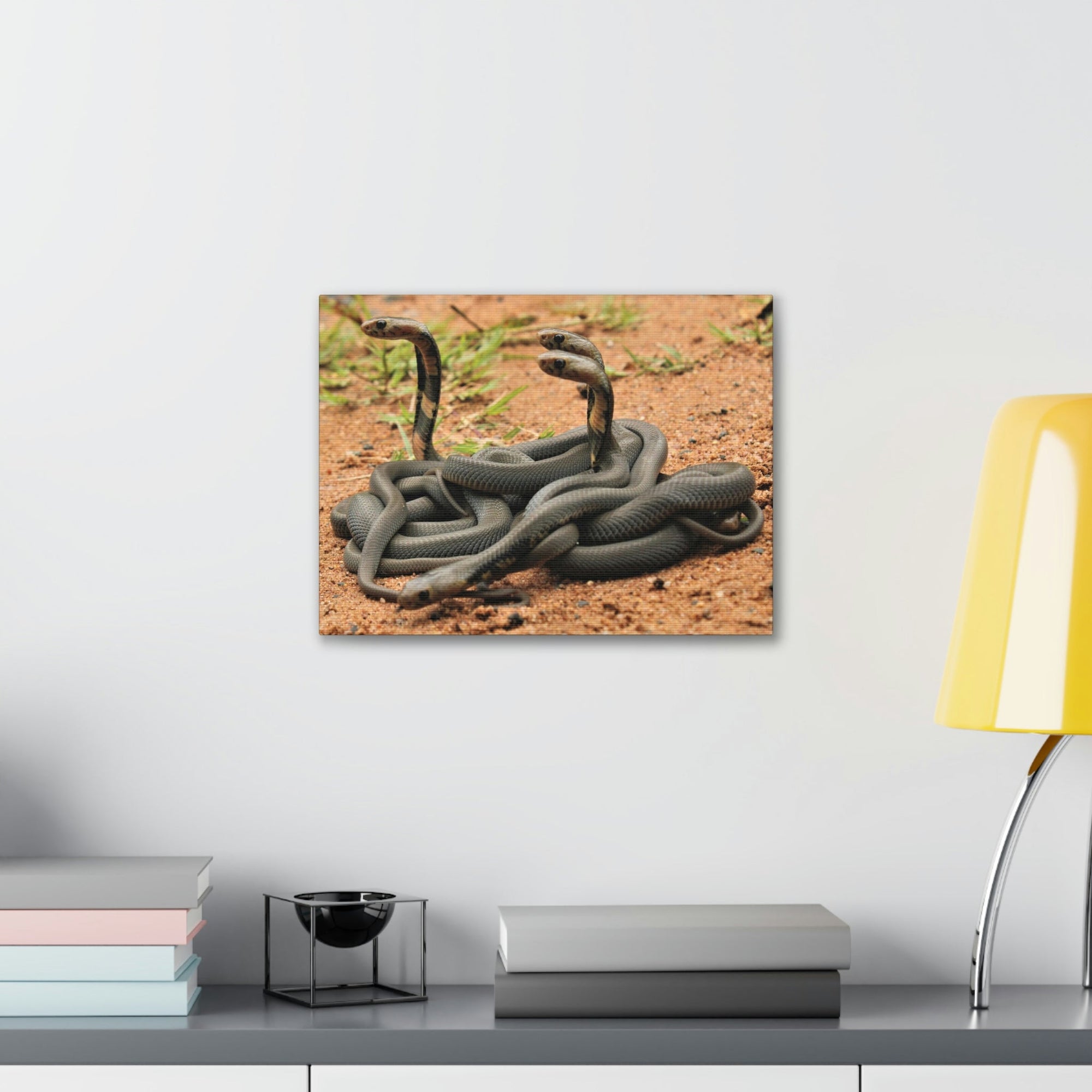 Scripture Walls Cobra Couple Cobra Troop Print Animal Wall Art Wildlife Canvas Prints Wall Art Ready to Hang Unframed-Express Your Love Gifts