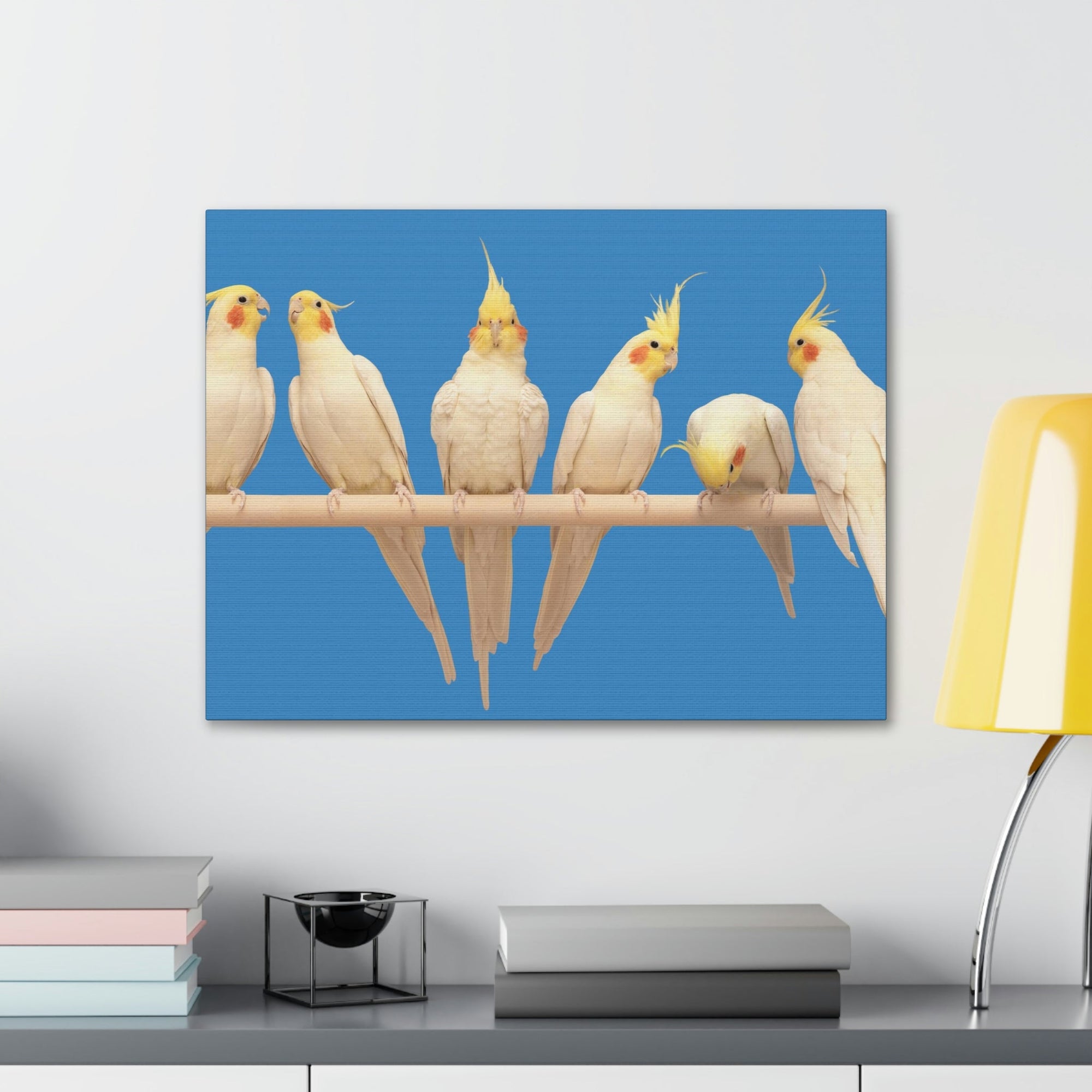 Scripture Walls Cockatiel Couple Cockatiel Troop Print Animal Wall Art Wildlife Canvas Prints Wall Art Ready to Hang Unframed-Express Your Love Gifts