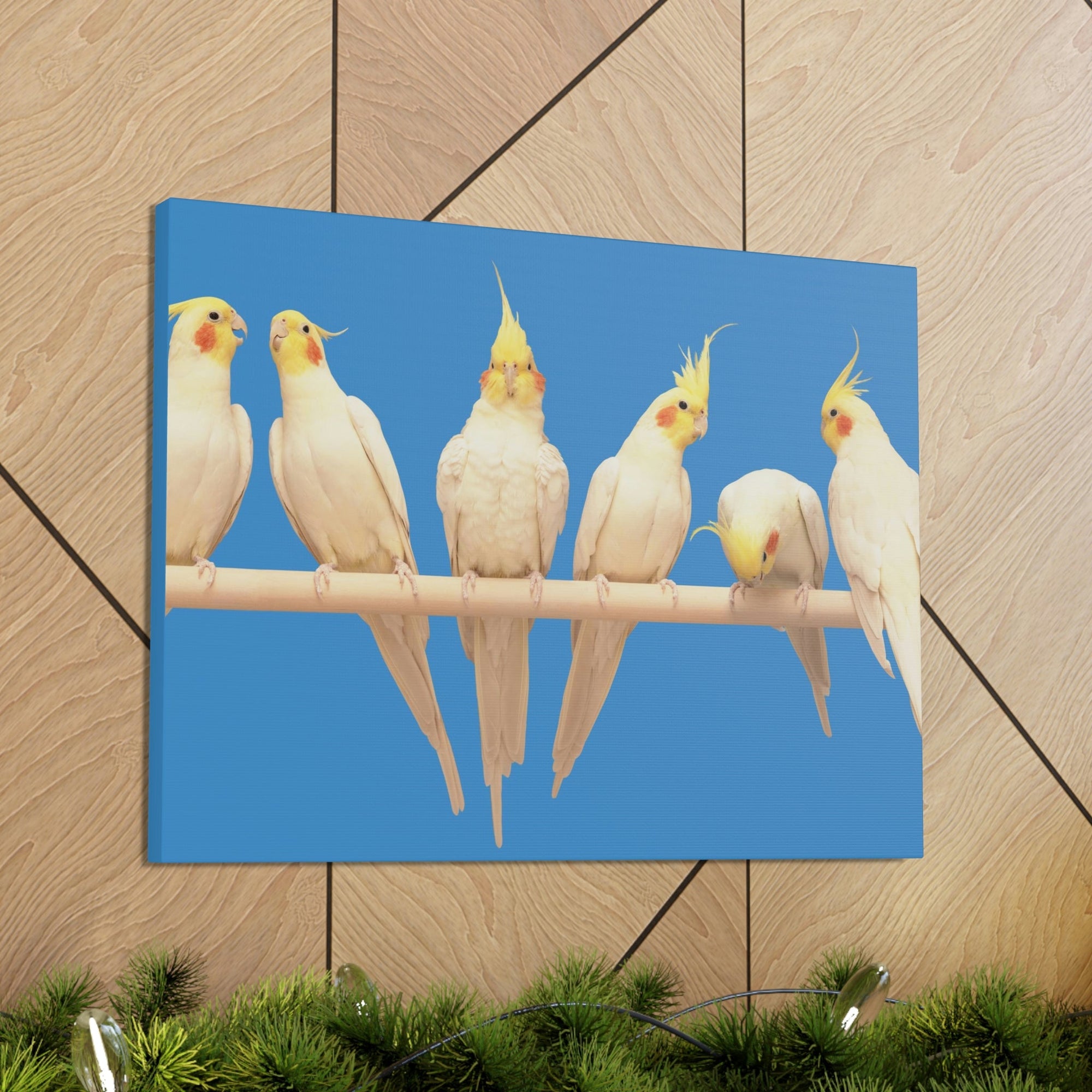 Scripture Walls Cockatiel Couple Cockatiel Troop Print Animal Wall Art Wildlife Canvas Prints Wall Art Ready to Hang Unframed-Express Your Love Gifts