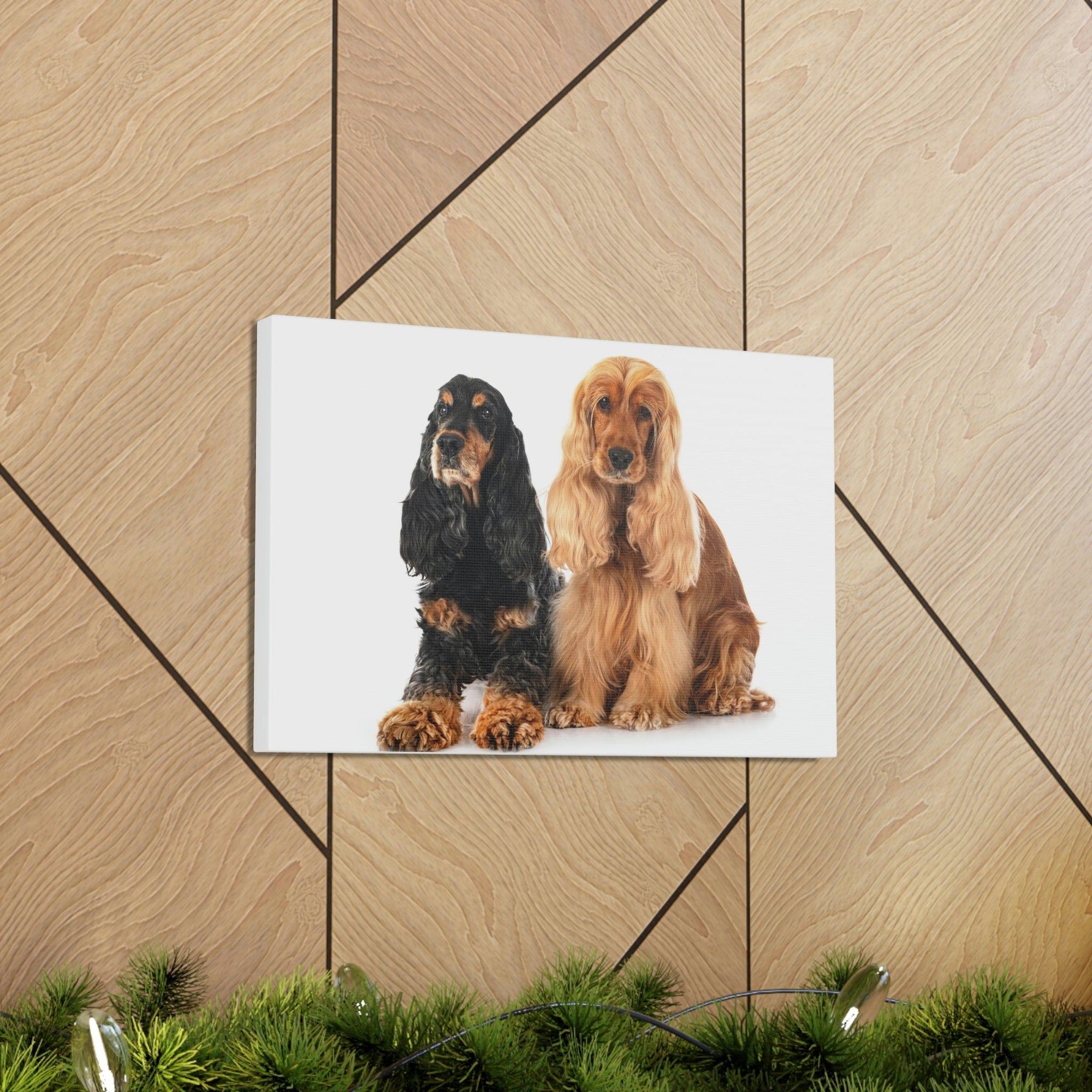 Scripture Walls Cocker Spaniel Couple Cocker Spaniel Troop Print Animal Wall Art Wildlife Canvas Prints Wall Art Ready to Hang Unframed-Express Your Love Gifts