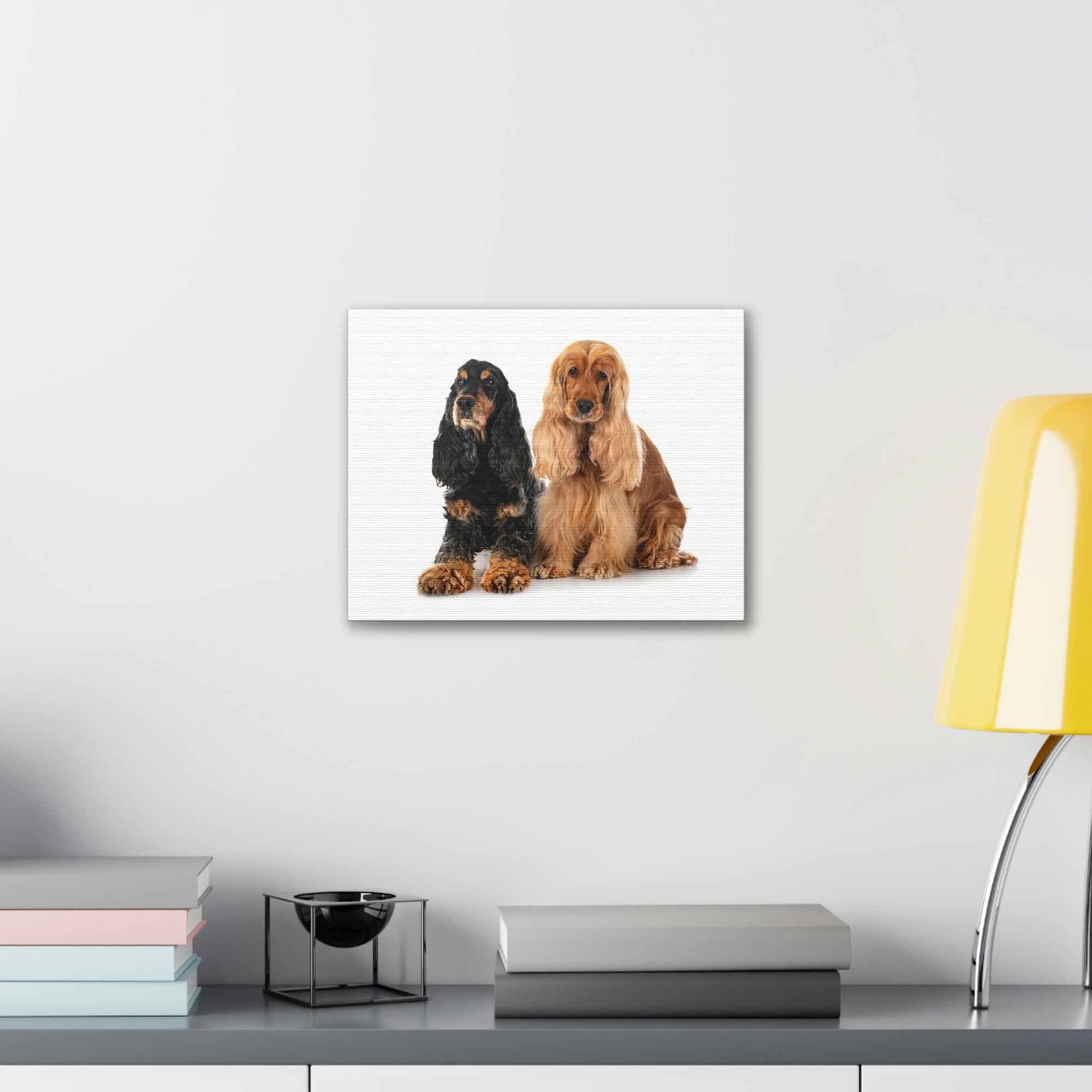 Scripture Walls Cocker Spaniel Couple Cocker Spaniel Troop Print Animal Wall Art Wildlife Canvas Prints Wall Art Ready to Hang Unframed-Express Your Love Gifts