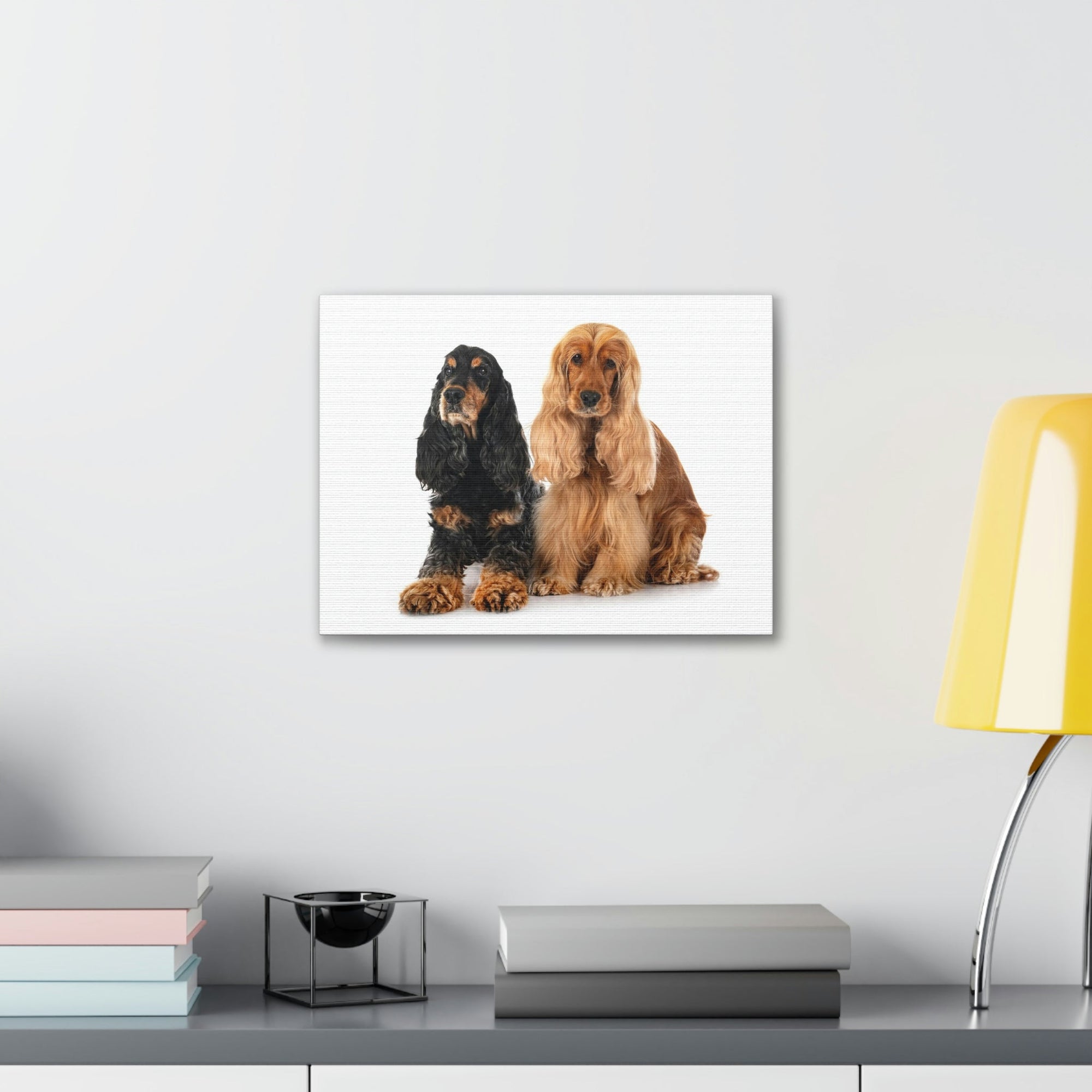 Scripture Walls Cocker Spaniel Couple Cocker Spaniel Troop Print Animal Wall Art Wildlife Canvas Prints Wall Art Ready to Hang Unframed-Express Your Love Gifts