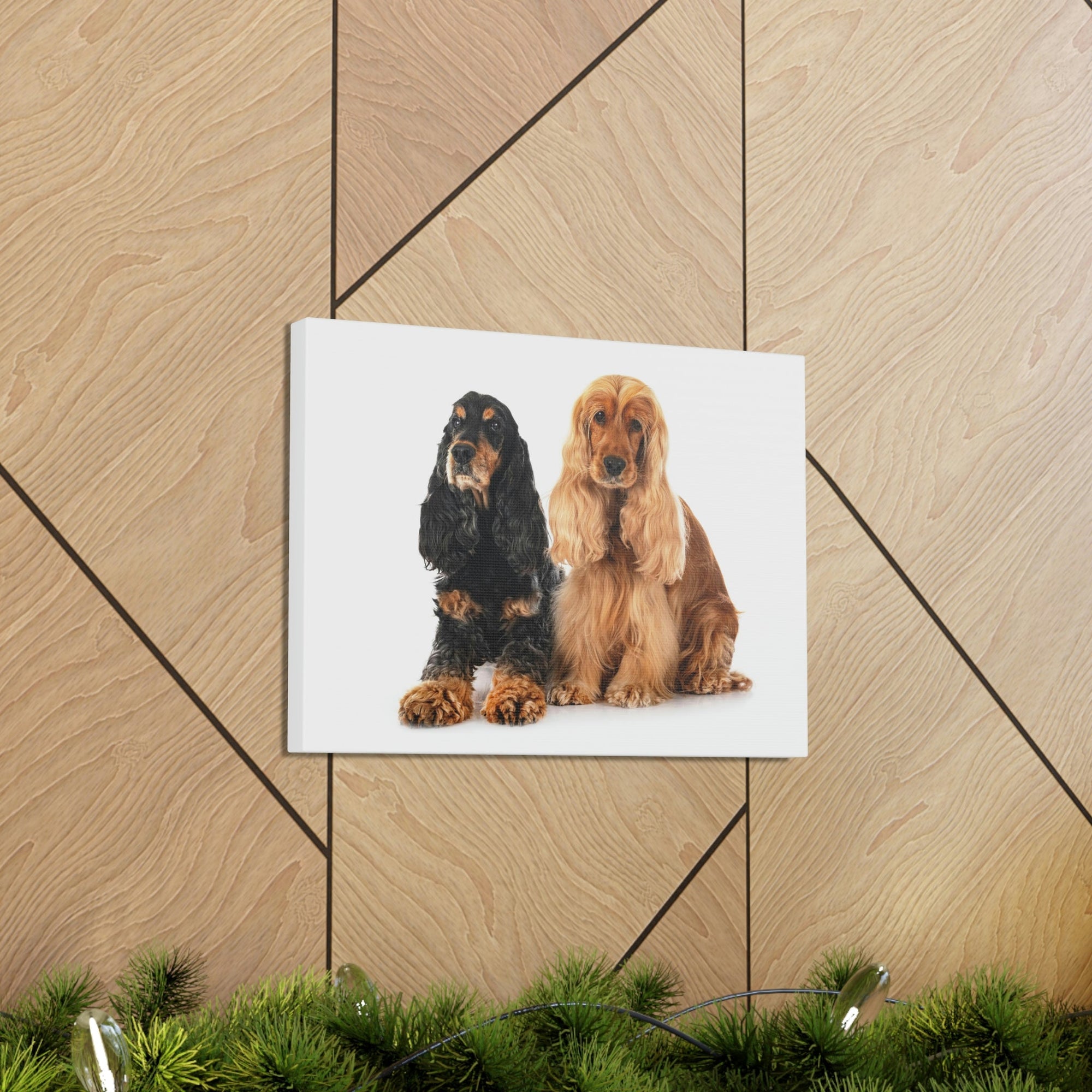 Scripture Walls Cocker Spaniel Couple Cocker Spaniel Troop Print Animal Wall Art Wildlife Canvas Prints Wall Art Ready to Hang Unframed-Express Your Love Gifts