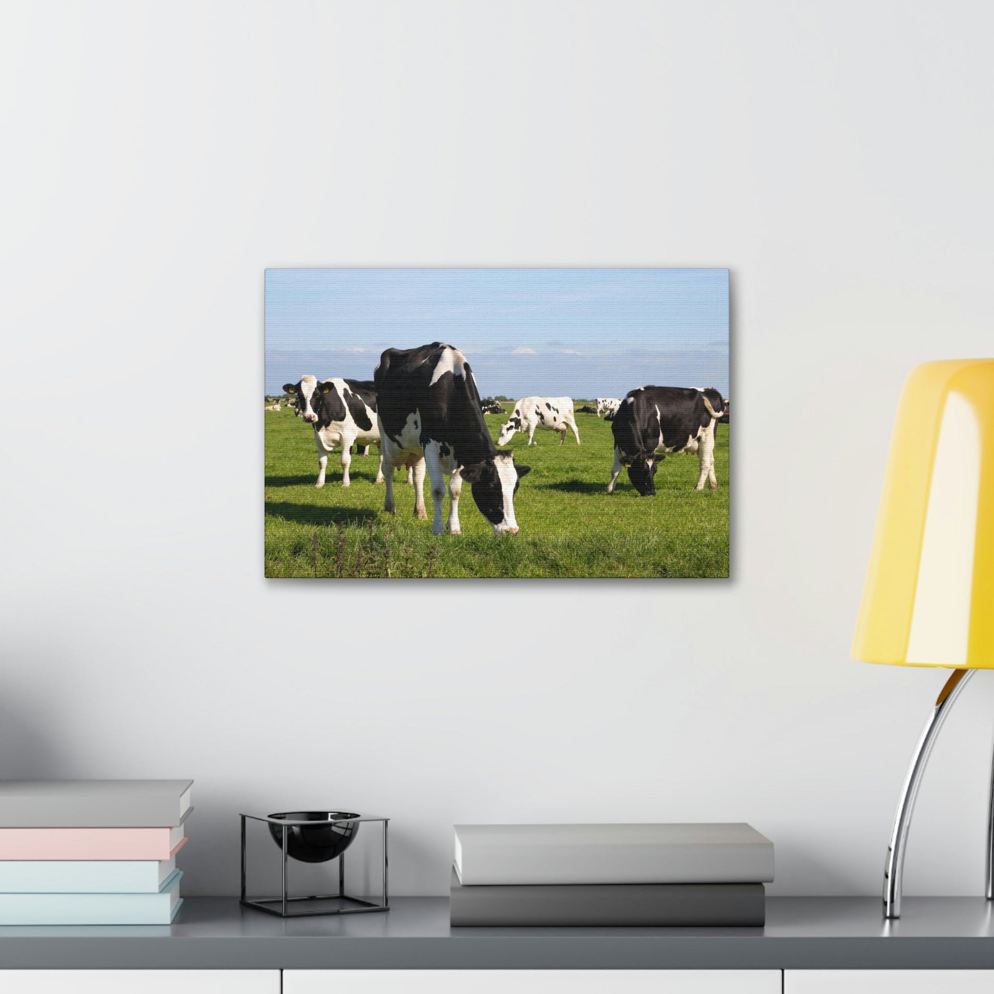 Scripture Walls Cow Couple Cow Troop Print Animal Wall Art Wildlife Canvas Prints Wall Art Ready to Hang Unframed-Express Your Love Gifts