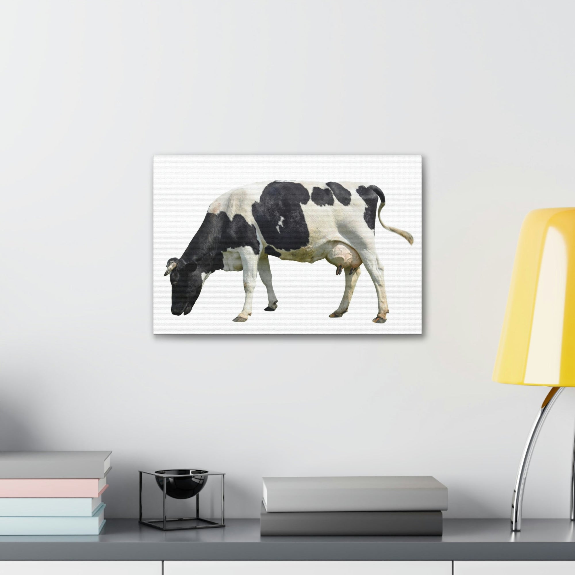 Scripture Walls Cow Hunting Cow on Hunt Print Animal Wall Art Wildlife Canvas Prints Wall Art Ready to Hang Unframed-Express Your Love Gifts