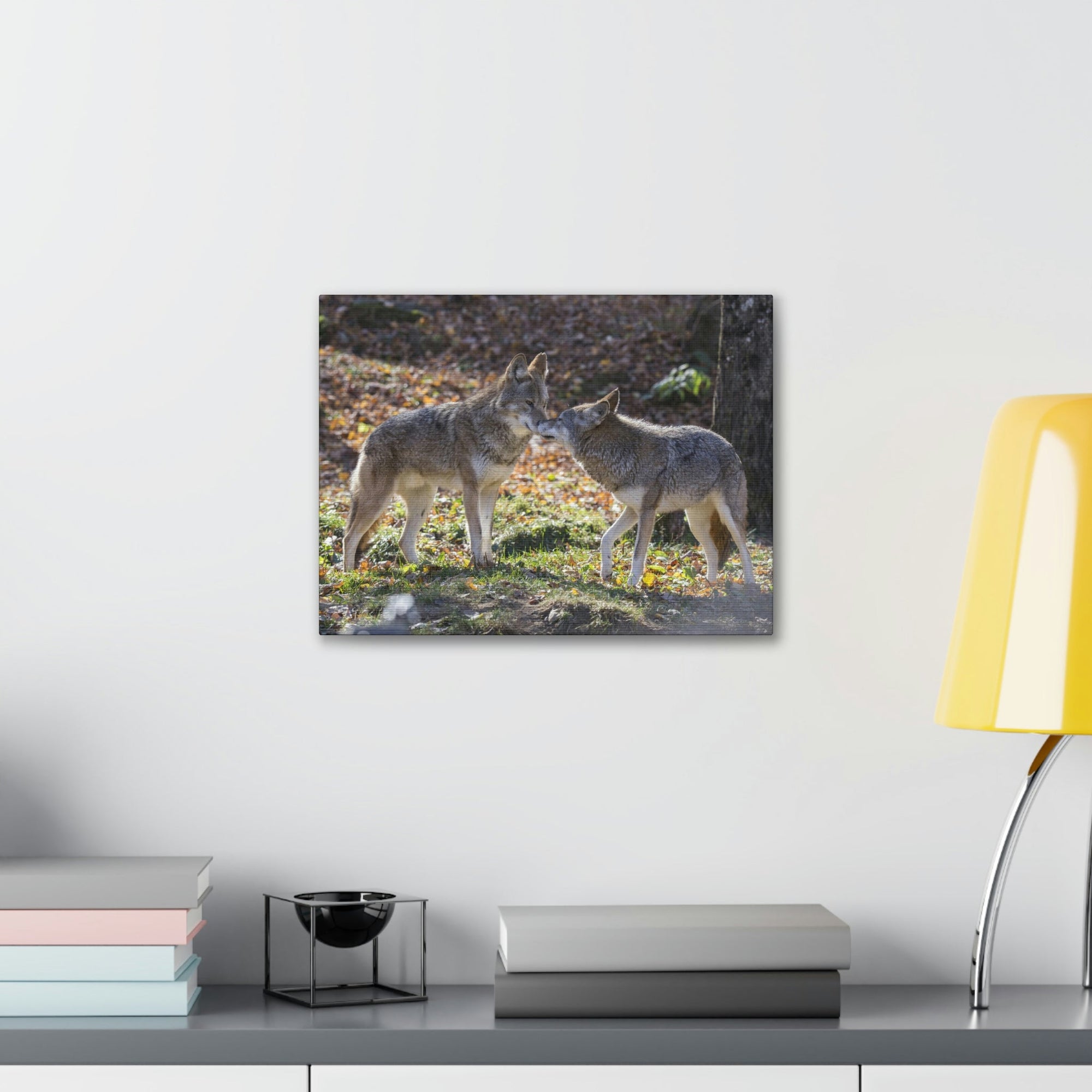 Scripture Walls Coyote Couple Coyote Troop Print Animal Wall Art Wildlife Canvas Prints Wall Art Ready to Hang Unframed-Express Your Love Gifts