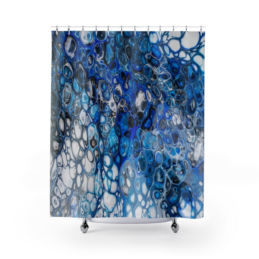 Creative Abstract Acrylic Stylish Design 71" x 74" Elegant Waterproof Shower Curtain for a Spa-like Bathroom Paradise Exceptional Craftsmanship-Express Your Love Gifts