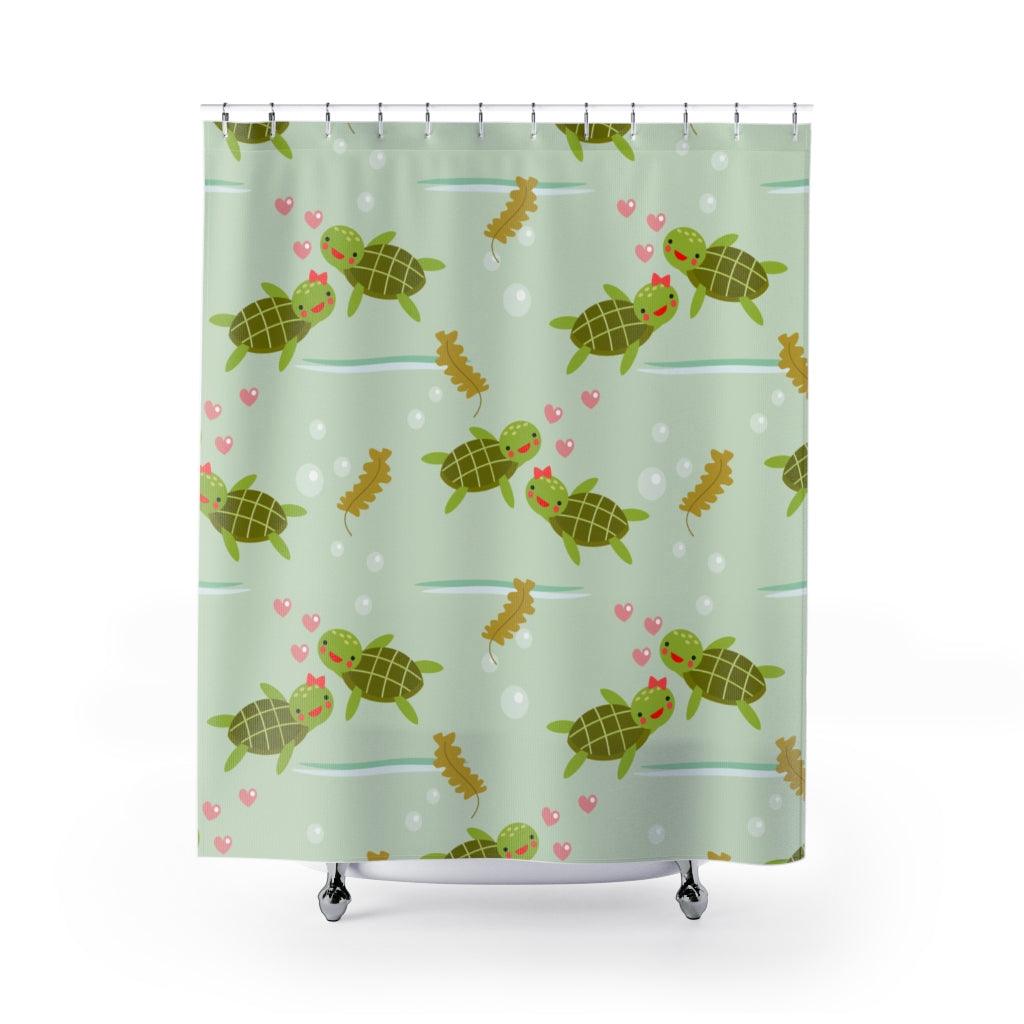 Elegant Turtle Shower Curtain
