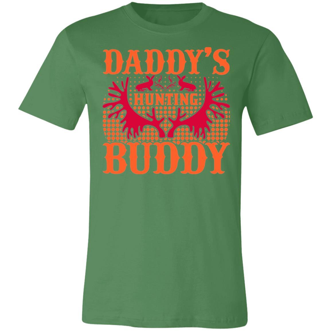 Daddy's Hunting Buddy Antlers Hunter Gift T-Shirt-Express Your Love Gifts