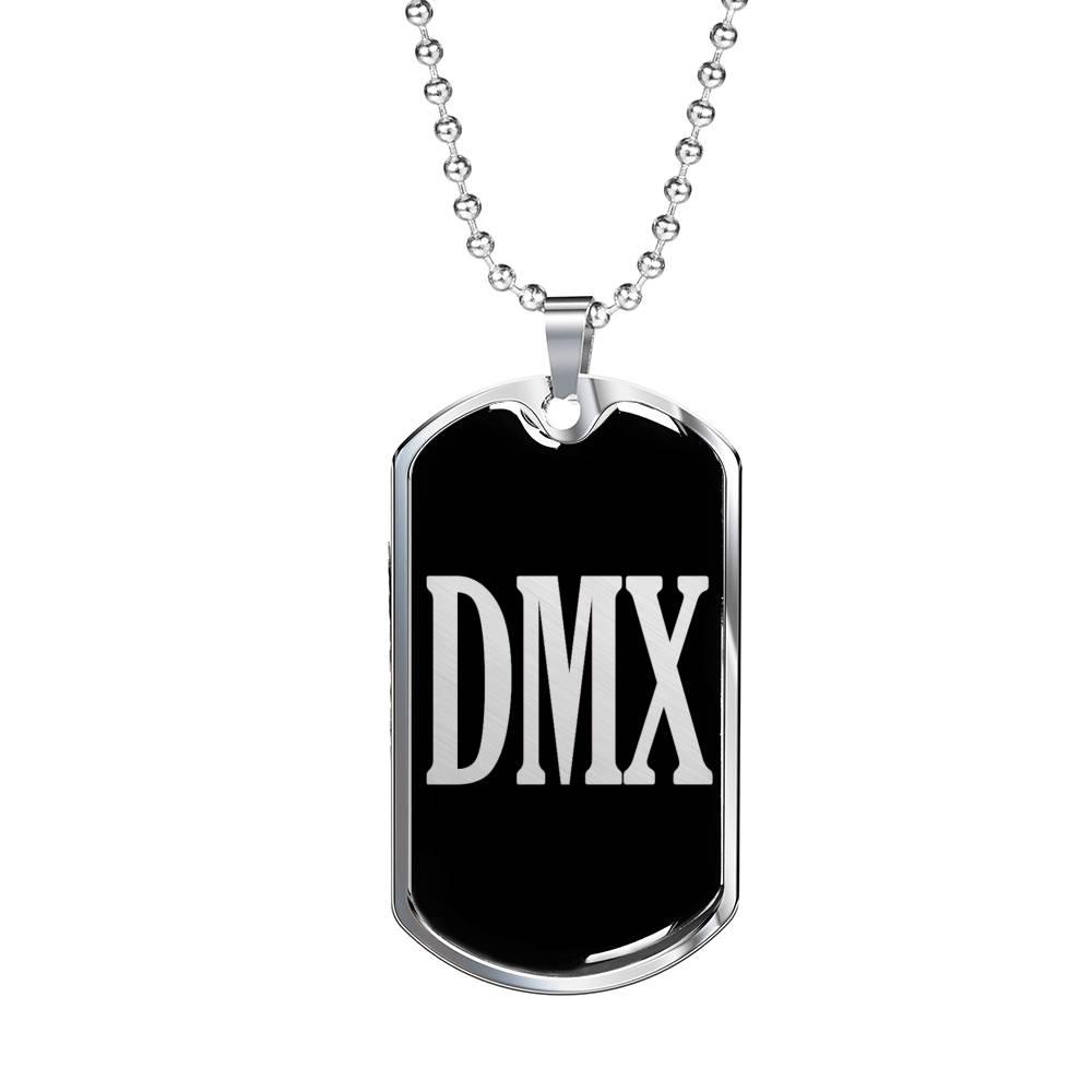 Dmx Necklace Stainless Steel or 18k Gold Dog Tag 24" Chain-Express Your Love Gifts