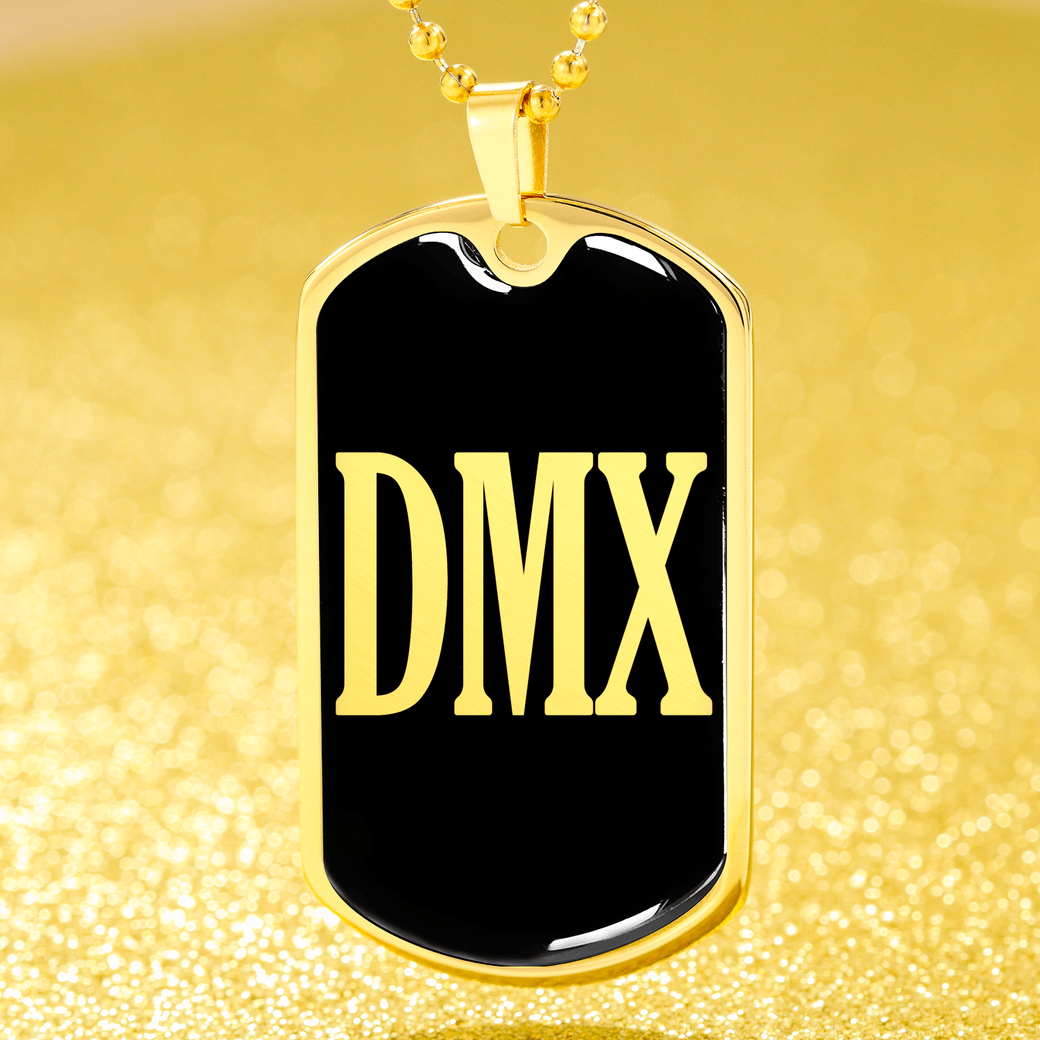 Dmx Necklace Stainless Steel or 18k Gold Dog Tag 24" Chain-Express Your Love Gifts