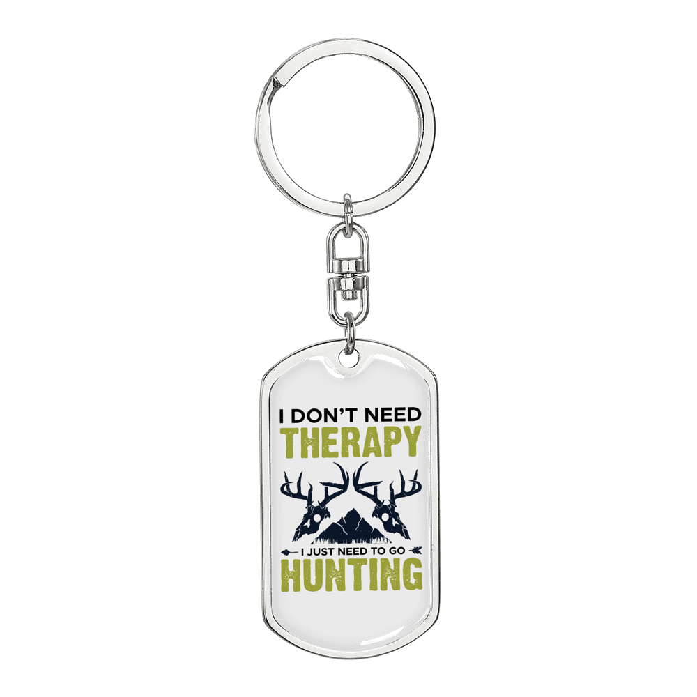 Don'T Need Theraphy Keychain Stainless Steel or 18k Gold Dog Tag Keyring-Express Your Love Gifts