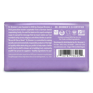 Dr. Bronner’s Pure Castile Bar Soap Lavender 5 ounce 6-Pack-Express Your Love Gifts