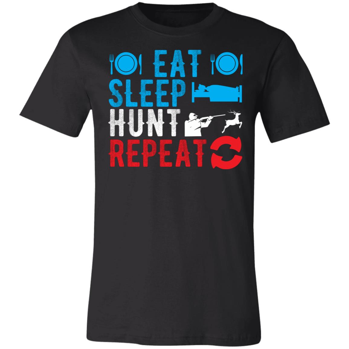 Eat Sleep Repeat Hunter Gift T-Shirt-Express Your Love Gifts
