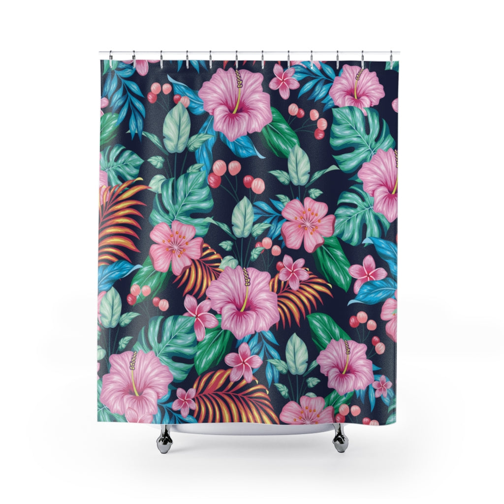 Fabulous Colorful Floral Stylish Design 71" x 74" Elegant Waterproof Shower Curtain for a Spa-like Bathroom Paradise Exceptional Craftsmanship-Express Your Love Gifts