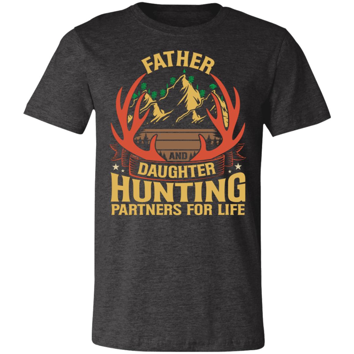 Father Daughter Hunting Partners Hunter Gift T-Shirt-Express Your Love Gifts