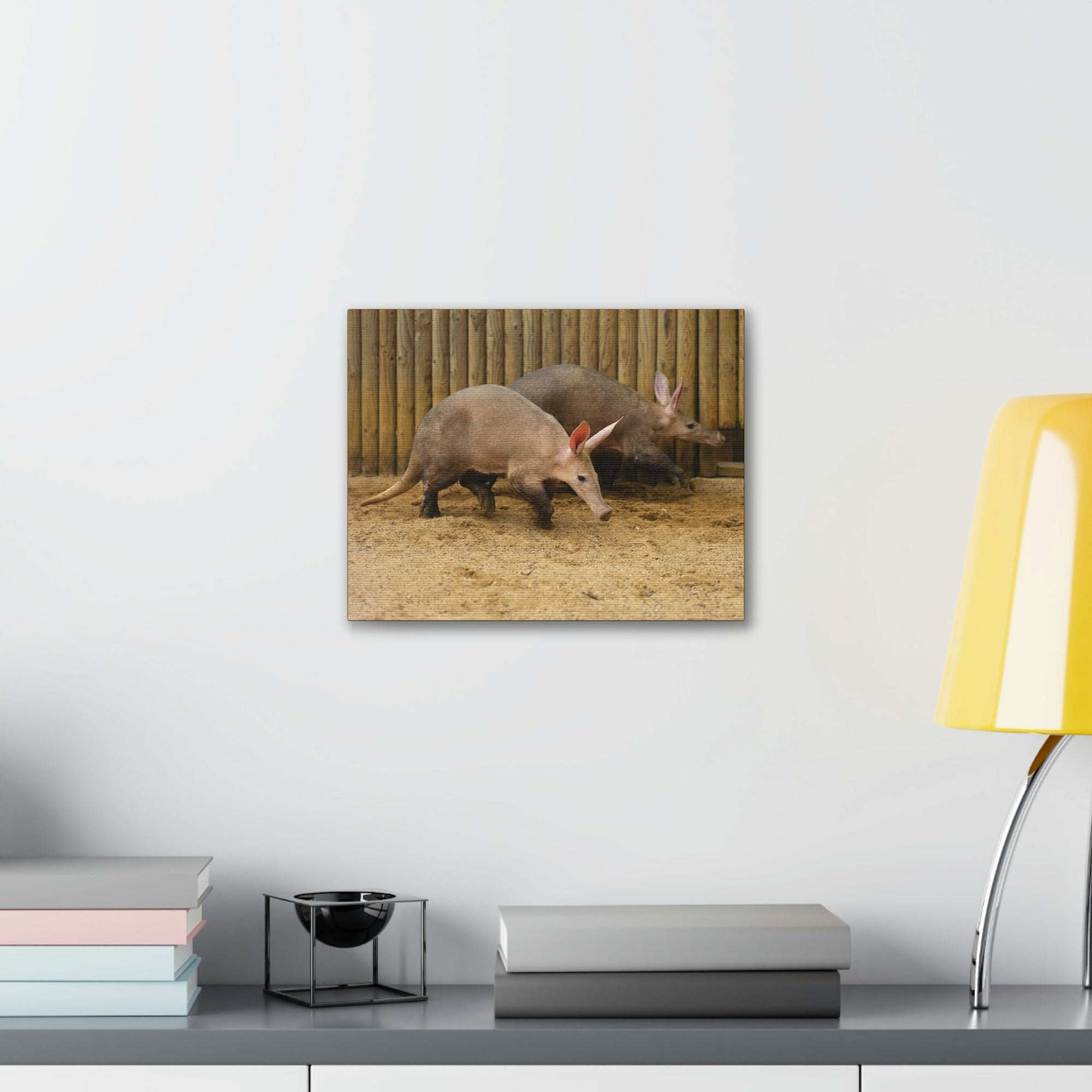 Funny Aardvark Silly Aardvark Couple Wall Art Ready to Hang Unframed-Express Your Love Gifts