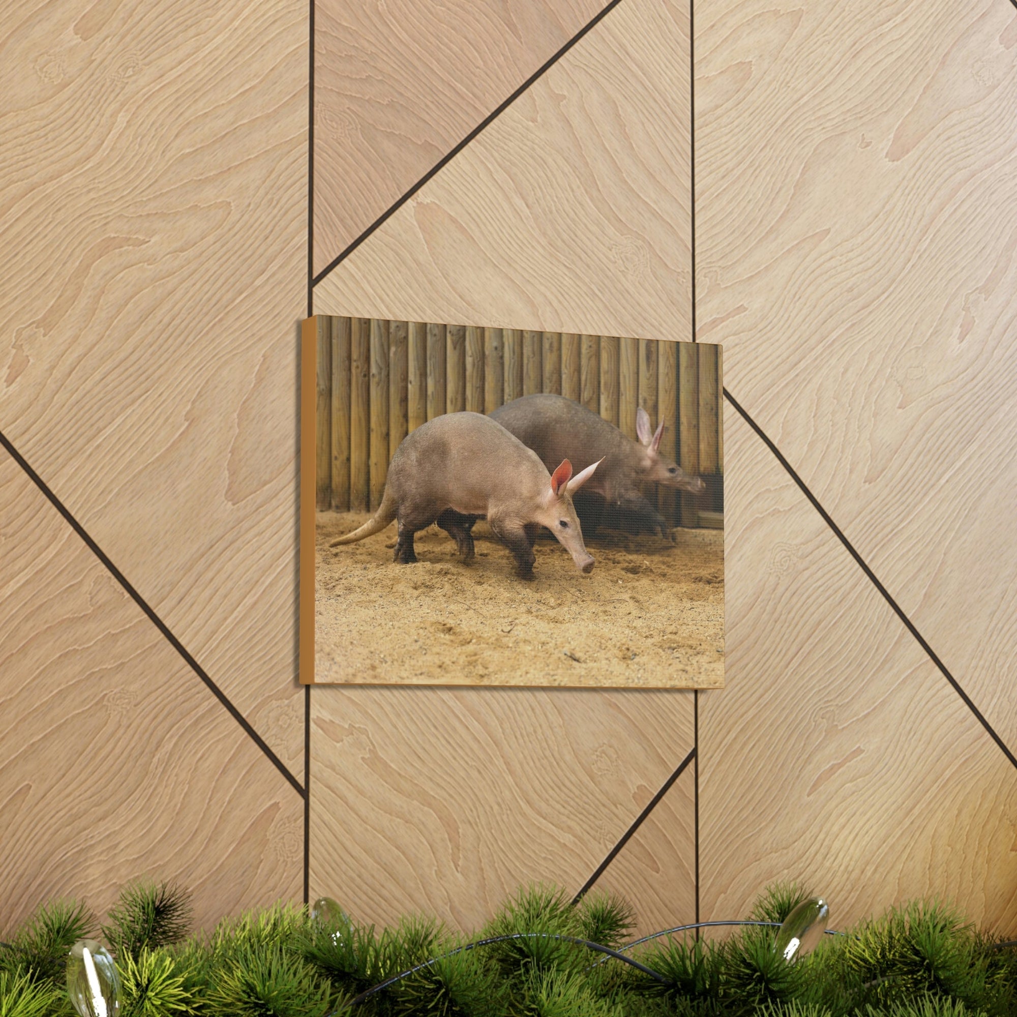 Funny Aardvark Silly Aardvark Couple Wall Art Ready to Hang Unframed-Express Your Love Gifts