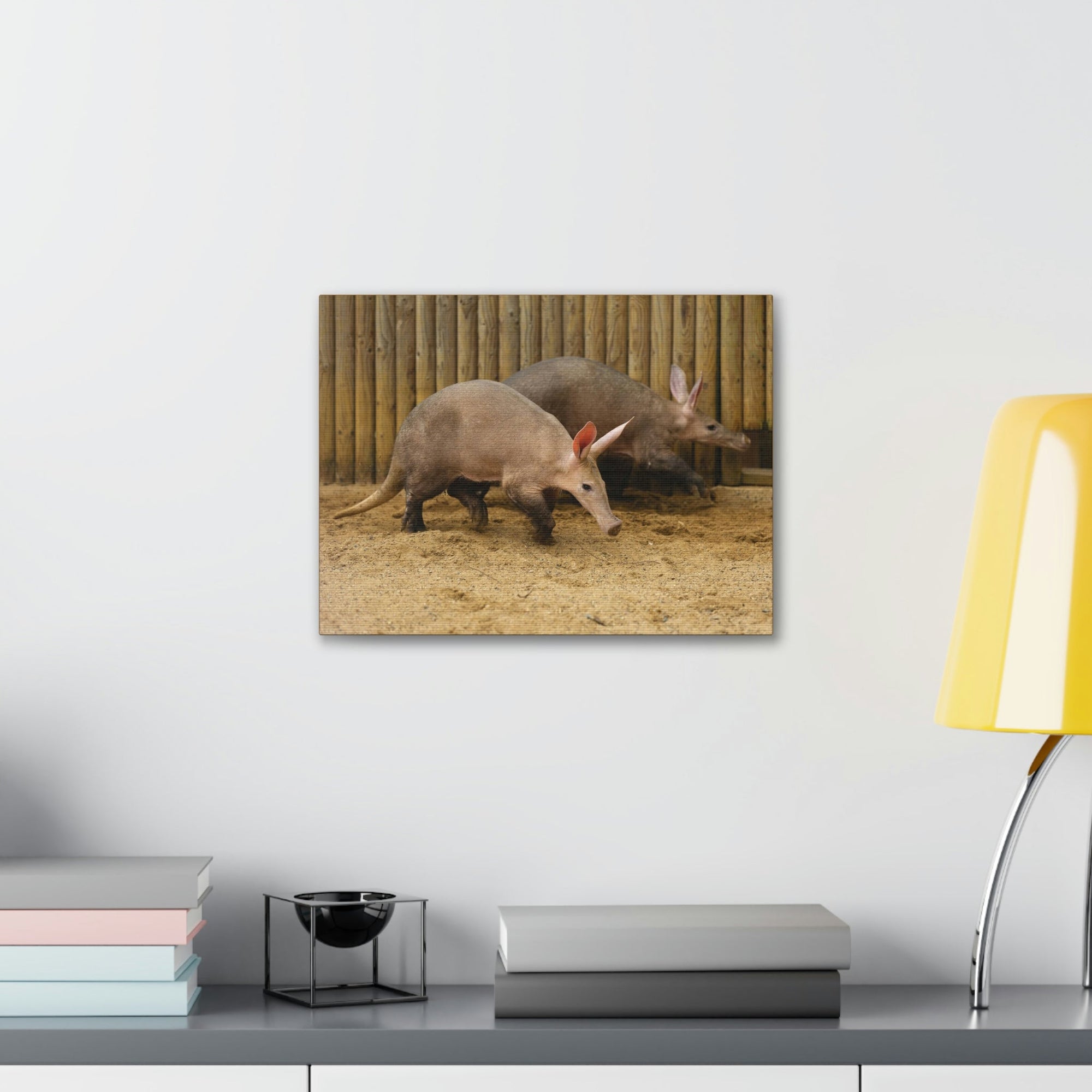 Funny Aardvark Silly Aardvark Couple Wall Art Ready to Hang Unframed-Express Your Love Gifts