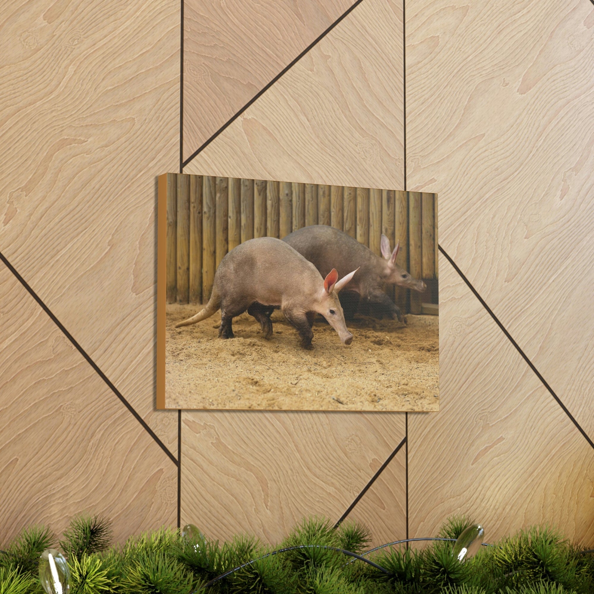 Funny Aardvark Silly Aardvark Couple Wall Art Ready to Hang Unframed-Express Your Love Gifts