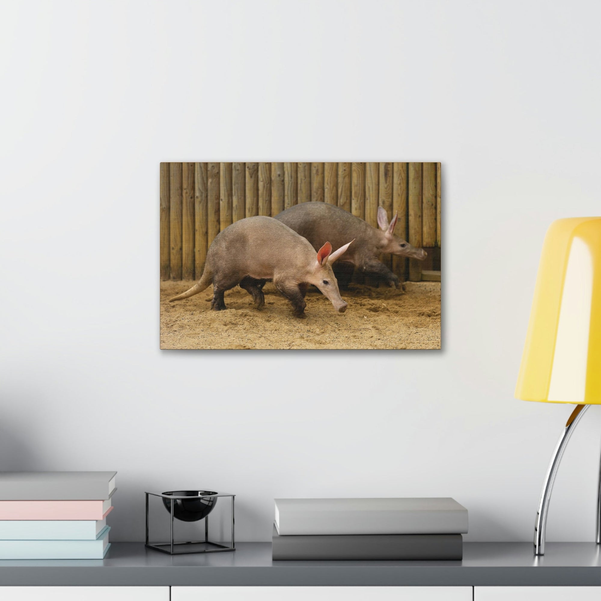 Funny Aardvark Silly Aardvark Couple Wall Art Ready to Hang Unframed-Express Your Love Gifts