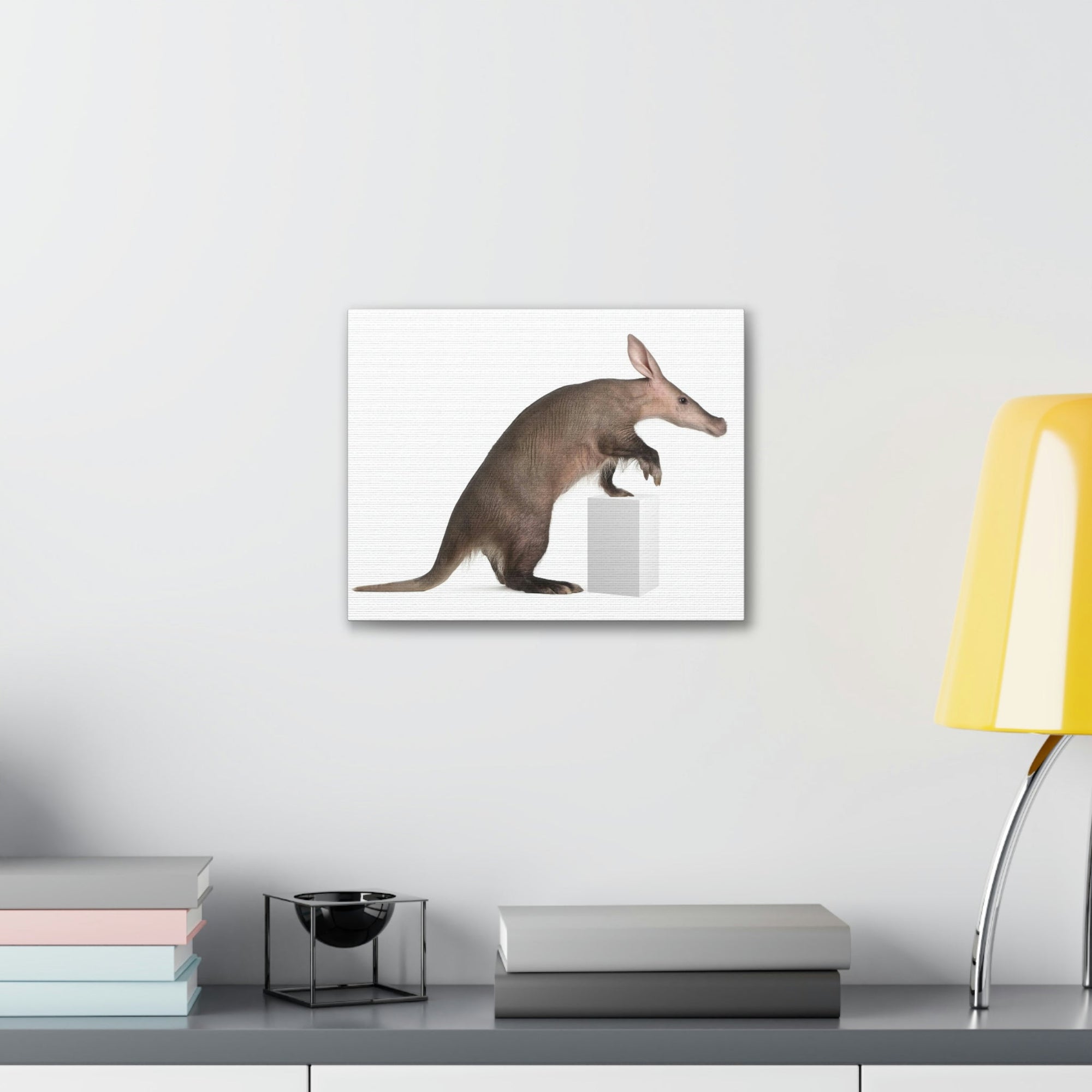 Funny Aardvark Silly Funny Aardvark Inside Wall Art Ready to Hang Unframed-Express Your Love Gifts