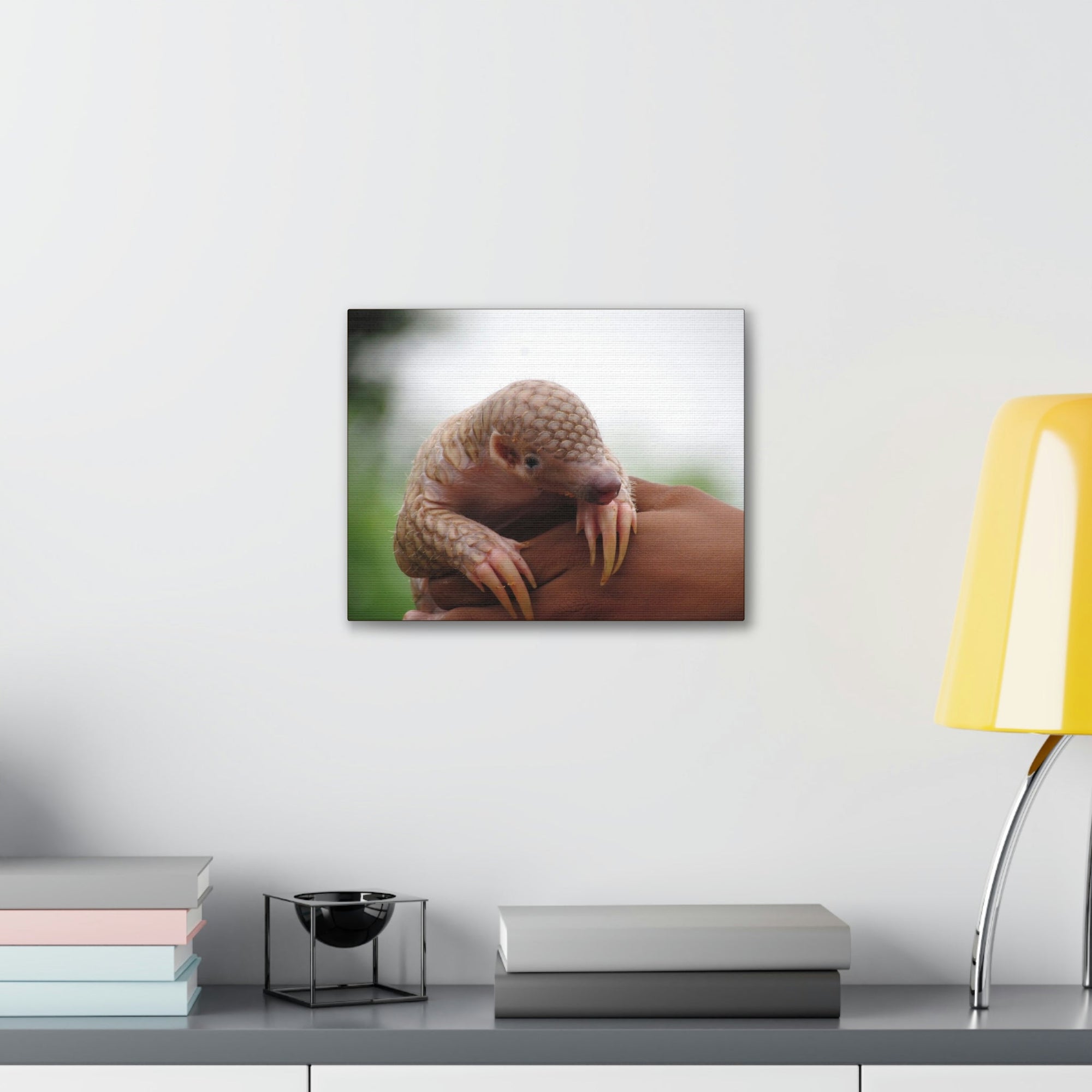 Funny African Tree Pangolin Silly African Tree Pangolin Inside Wall Art Ready to Hang Unframed-Express Your Love Gifts