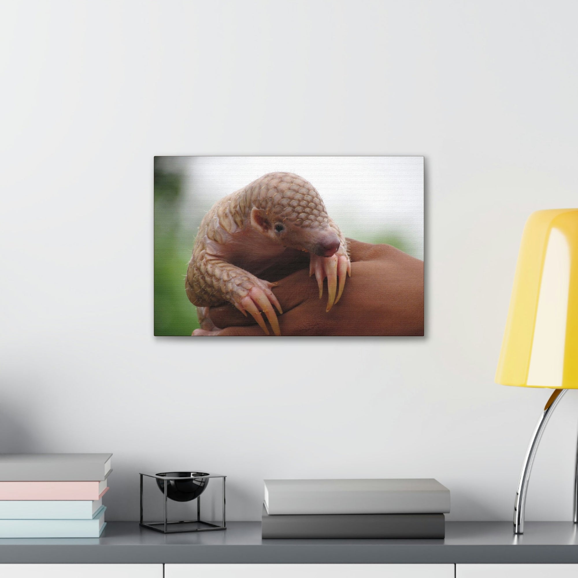 Funny African Tree Pangolin Silly African Tree Pangolin Inside Wall Art Ready to Hang Unframed-Express Your Love Gifts