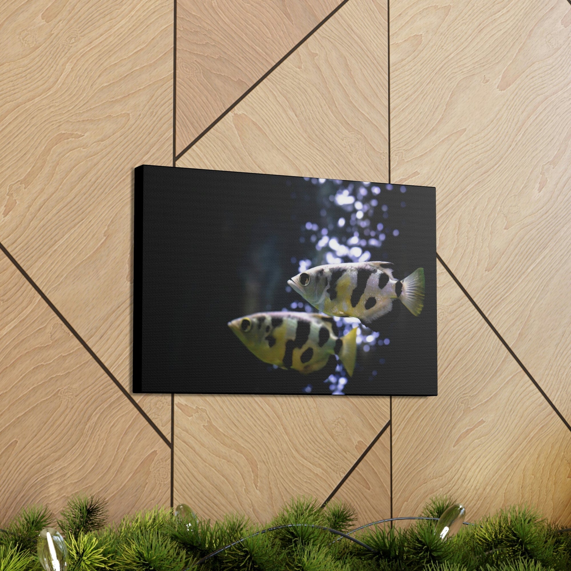 Funny Archer Fish Silly Archer Fish Couple Wall Art Ready to Hang Unframed-Express Your Love Gifts