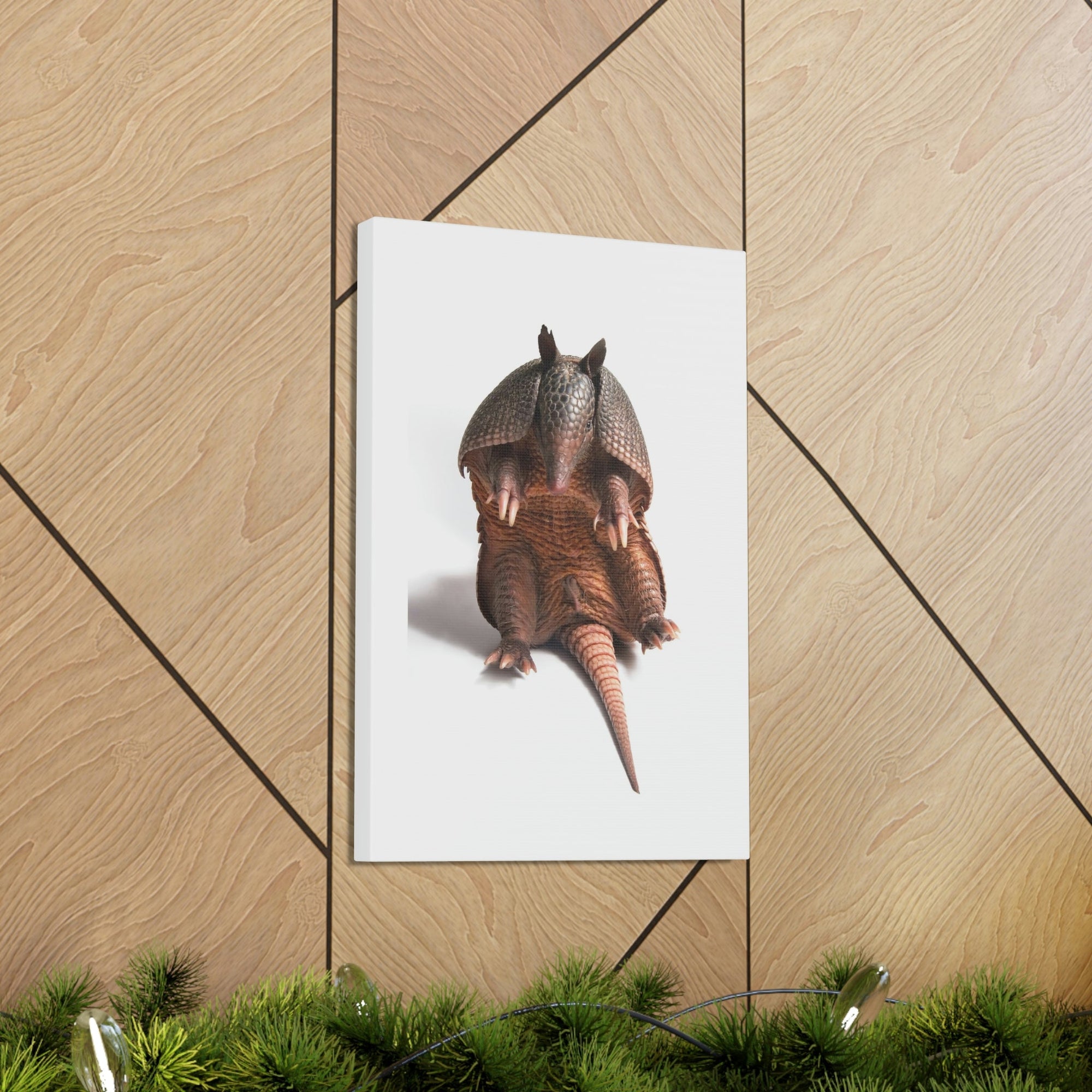 Funny Armadillo Silly Armadillo Inside Wall Art Ready to Hang Unframed-Express Your Love Gifts