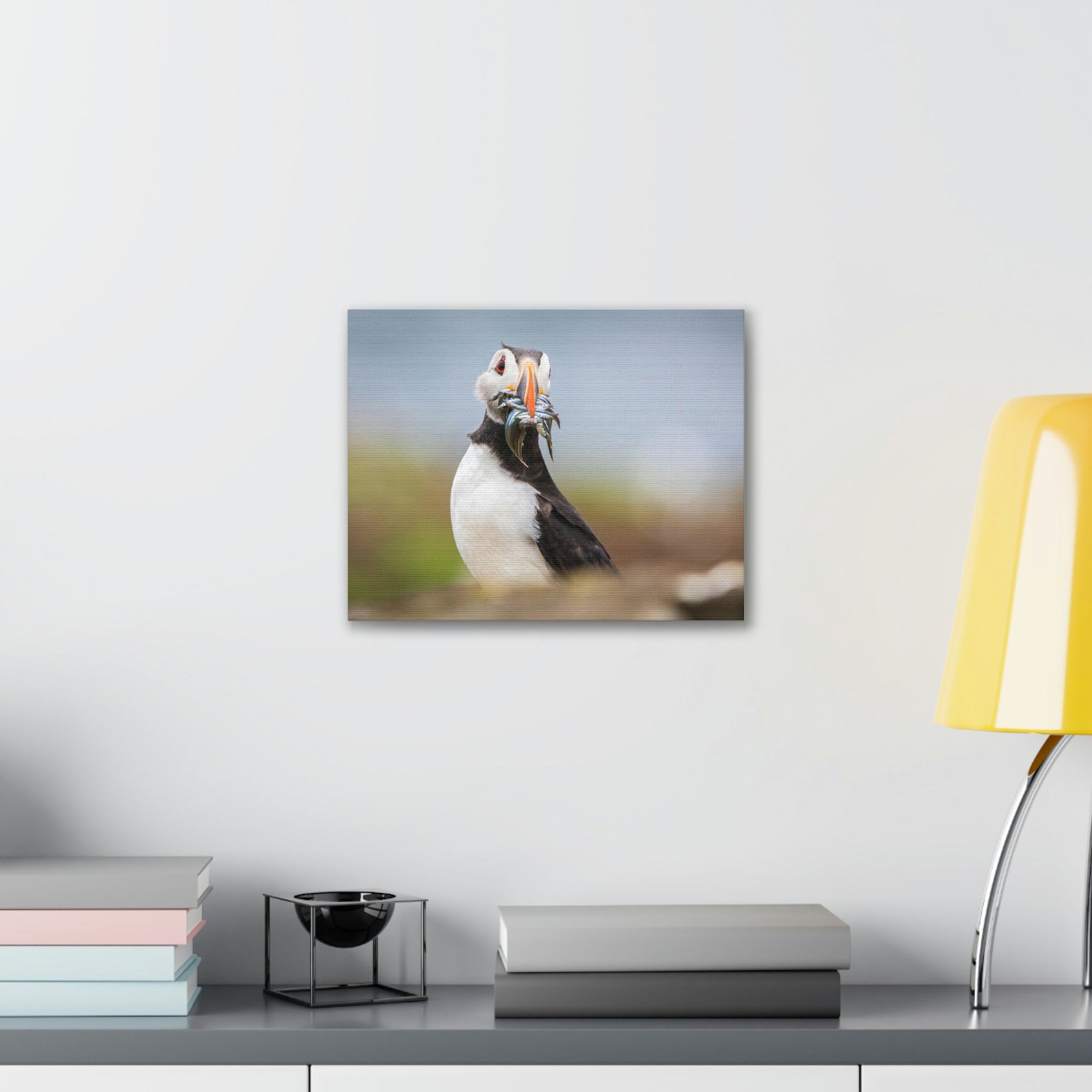 Funny Atlantic Puffin Silly Atlantic Puffin Inside Wall Art Ready to Hang Unframed-Express Your Love Gifts