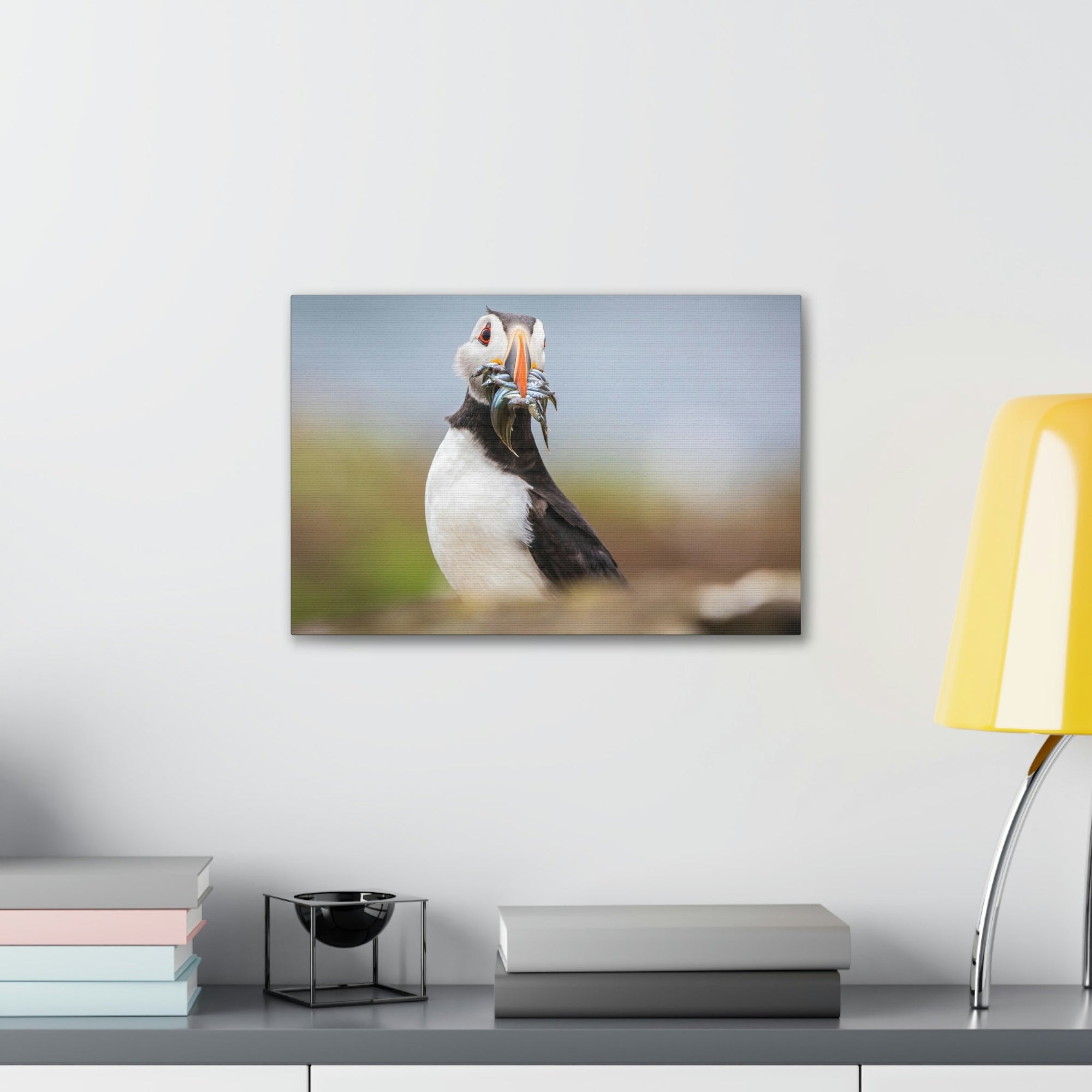 Funny Atlantic Puffin Silly Atlantic Puffin Inside Wall Art Ready to Hang Unframed-Express Your Love Gifts