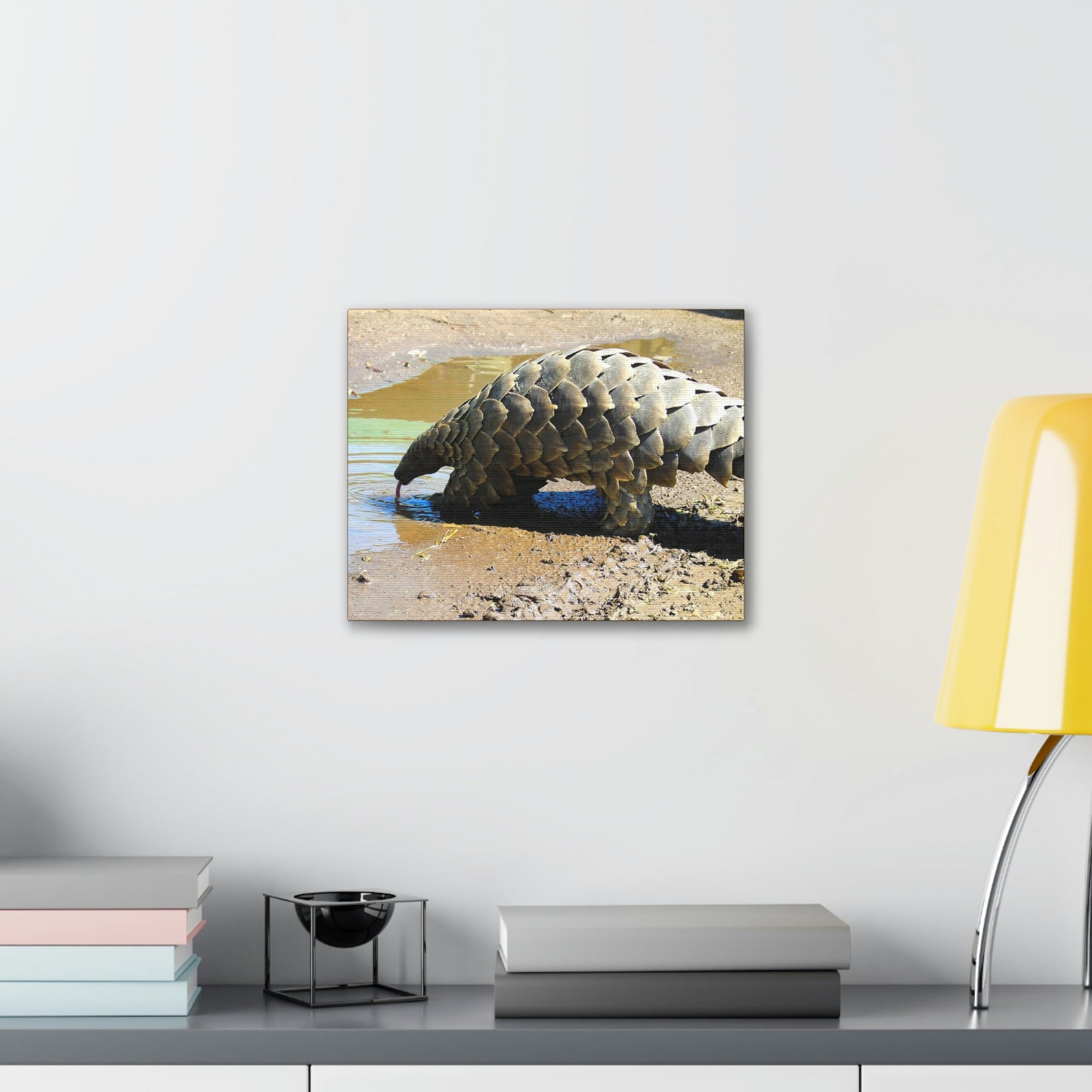 Funny Pangolin Silly African Tree Pangolin Outside Wall Art Ready to Hang Unframed-Express Your Love Gifts