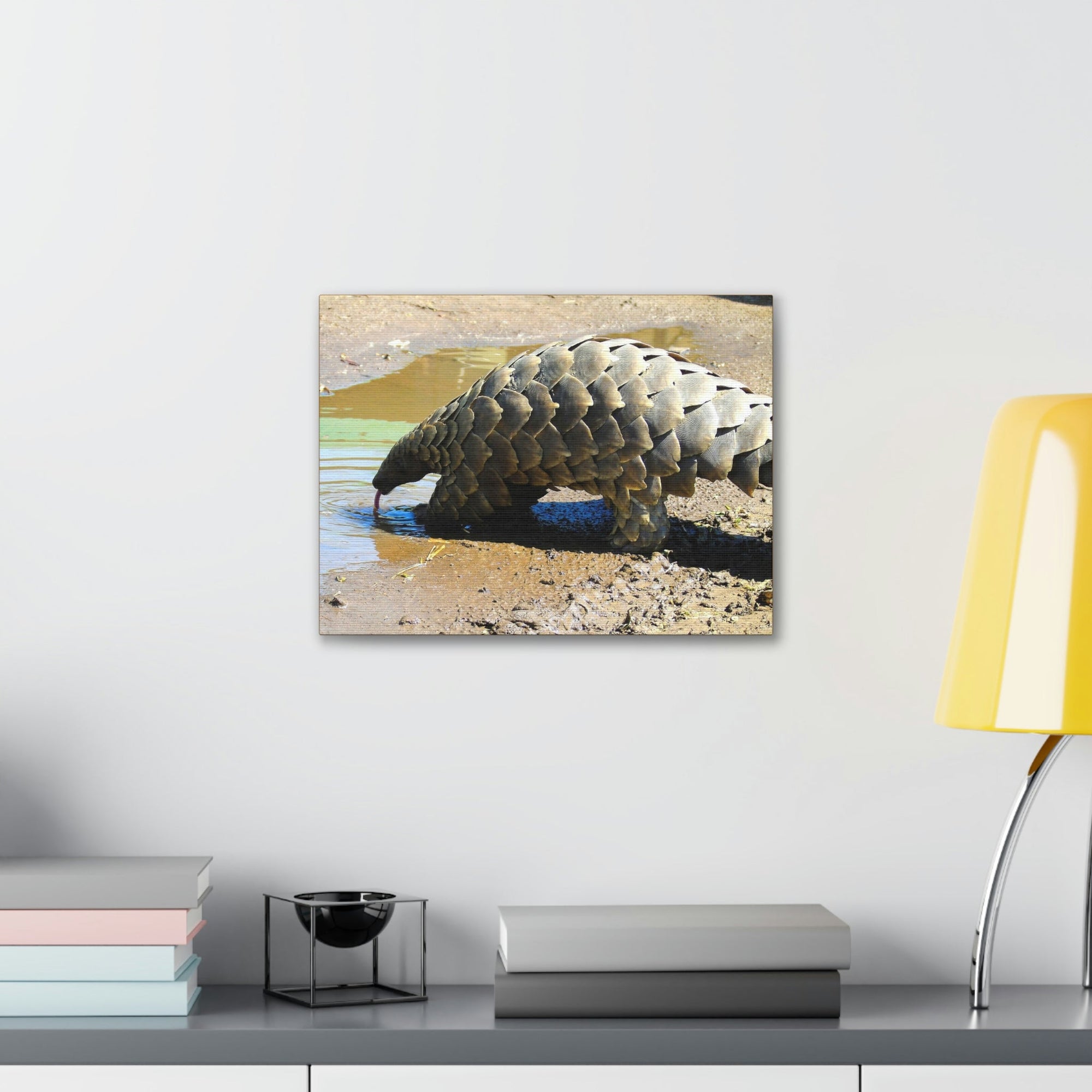 Funny Pangolin Silly African Tree Pangolin Outside Wall Art Ready to Hang Unframed-Express Your Love Gifts