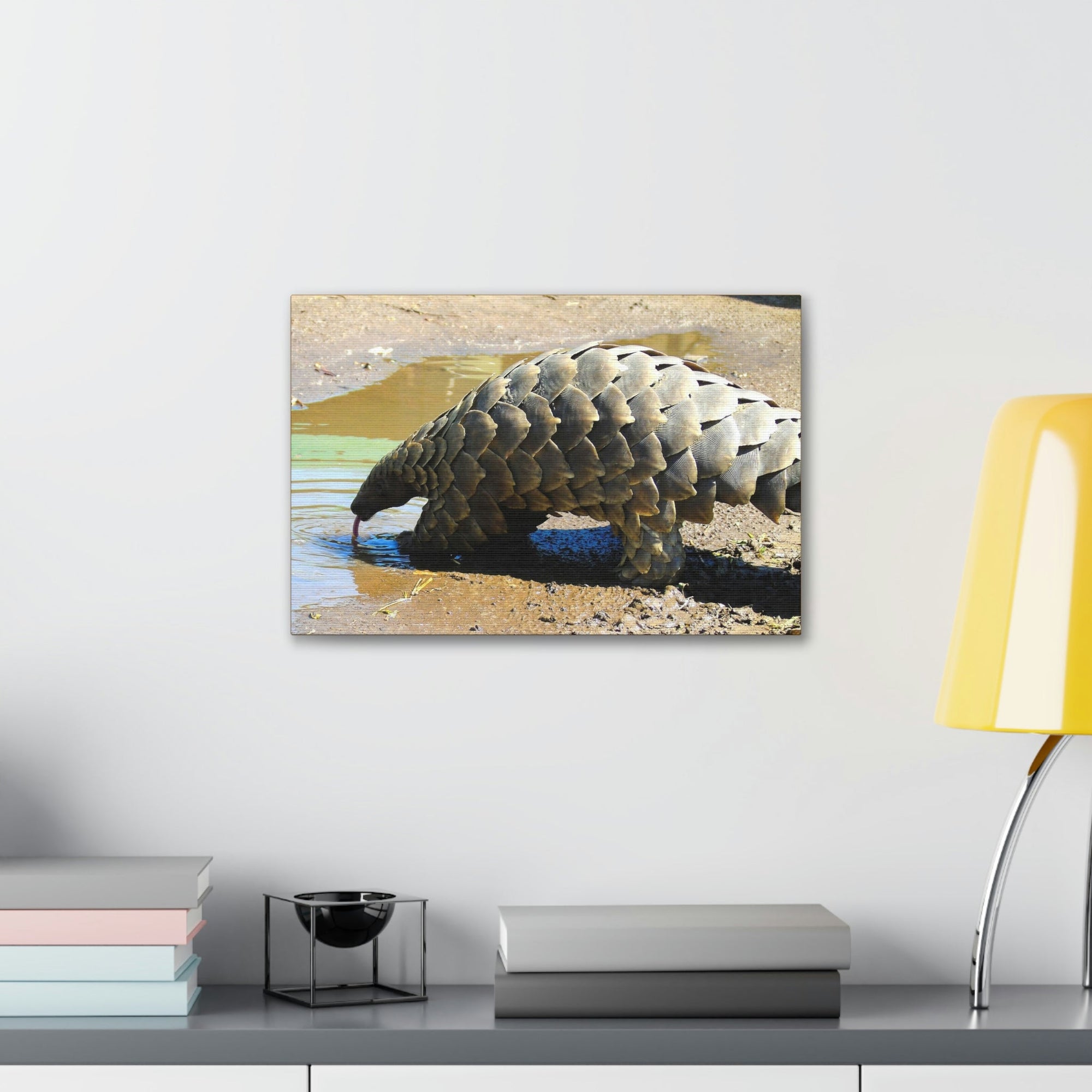 Funny Pangolin Silly African Tree Pangolin Outside Wall Art Ready to Hang Unframed-Express Your Love Gifts