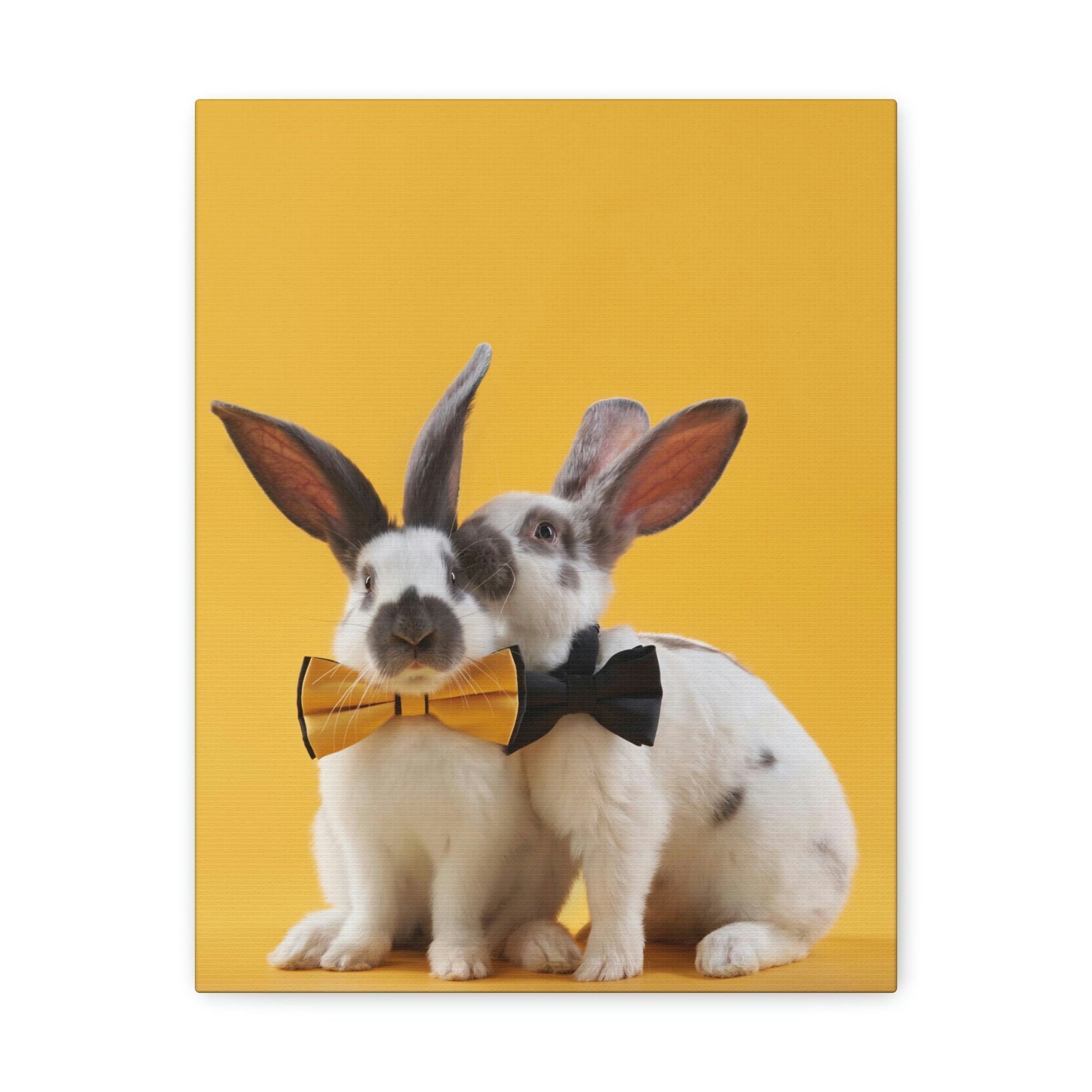 Funny Rabbit Silly Rabbit Couple Wall Art Ready to Hang Unframed-Express Your Love Gifts