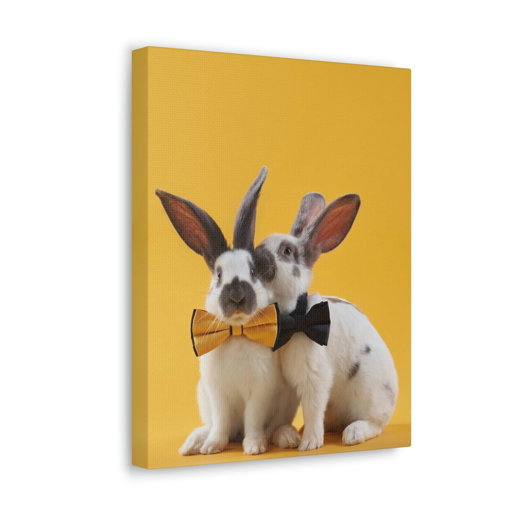 Funny Rabbit Silly Rabbit Couple Wall Art Ready to Hang Unframed-Express Your Love Gifts