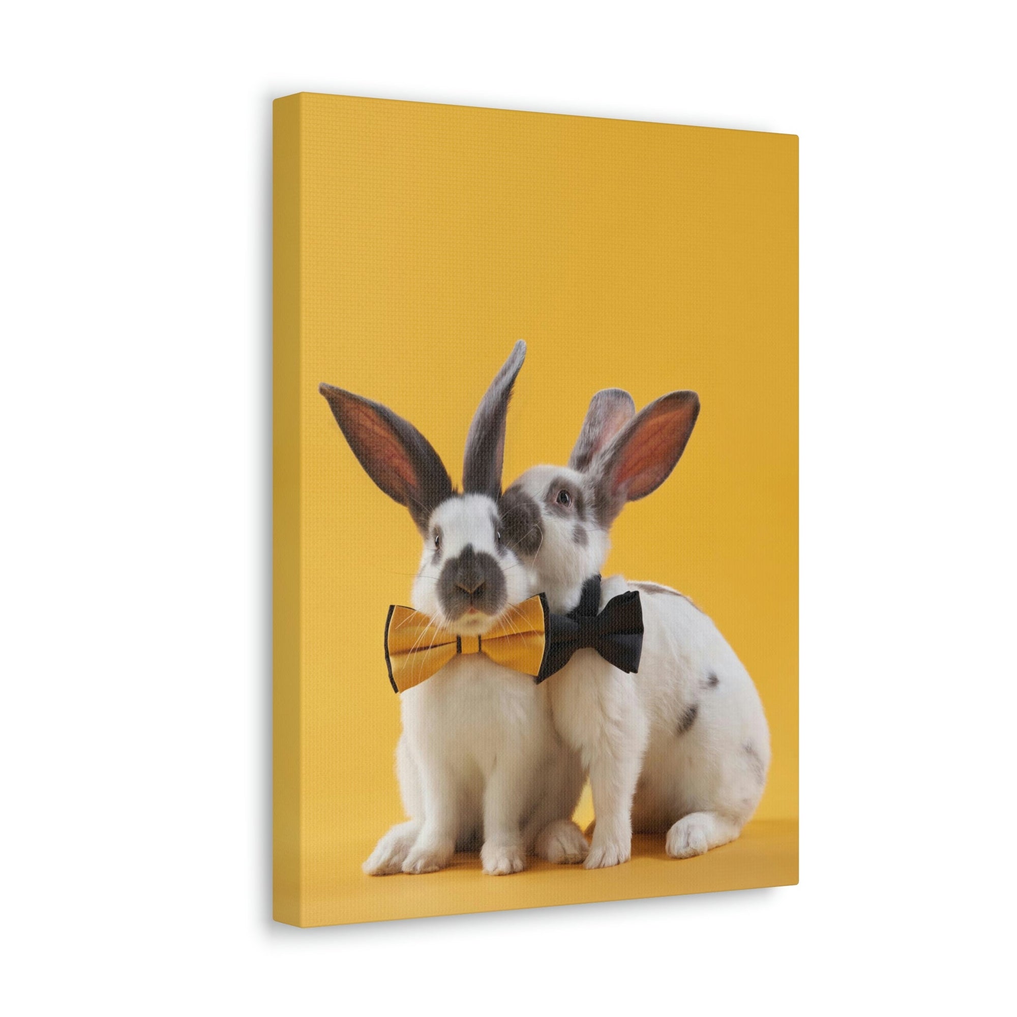 Funny Rabbit Silly Rabbit Couple Wall Art Ready to Hang Unframed-Express Your Love Gifts