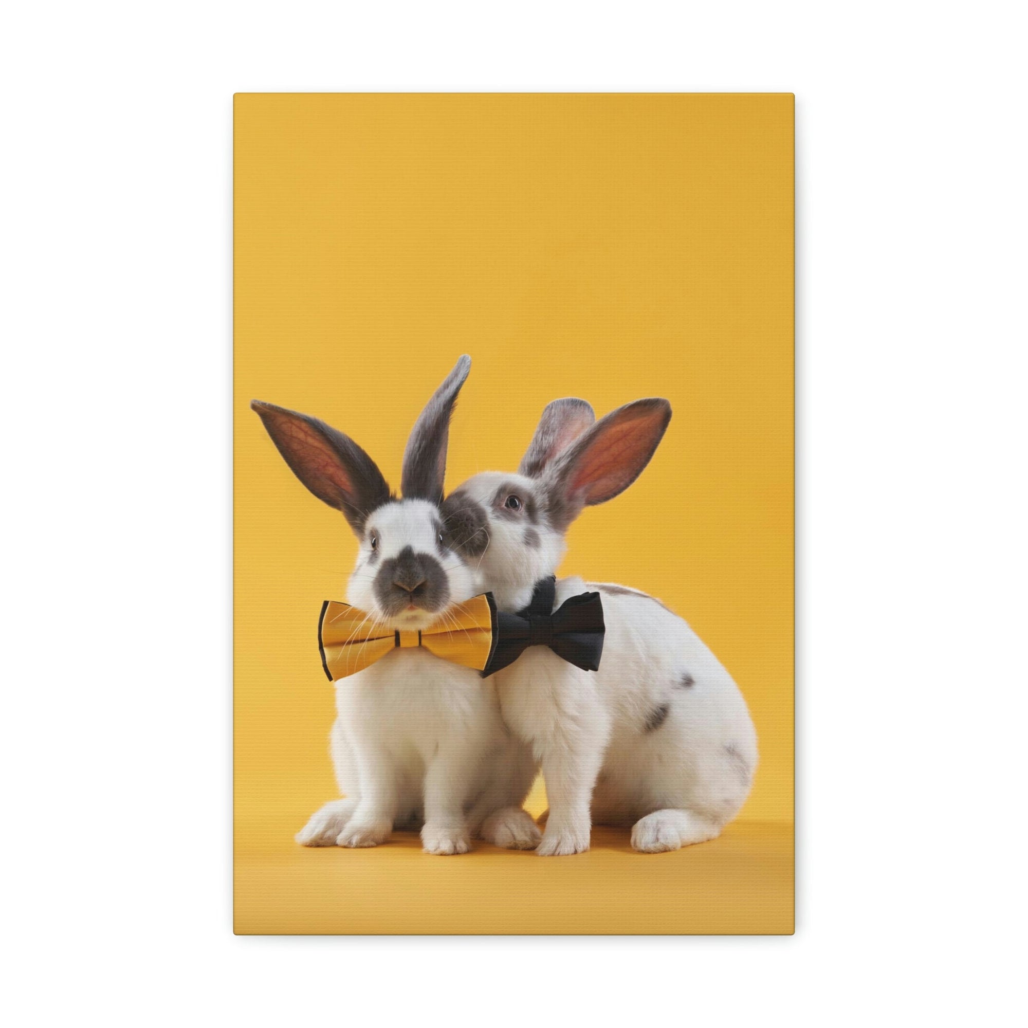 Funny Rabbit Silly Rabbit Couple Wall Art Ready to Hang Unframed-Express Your Love Gifts