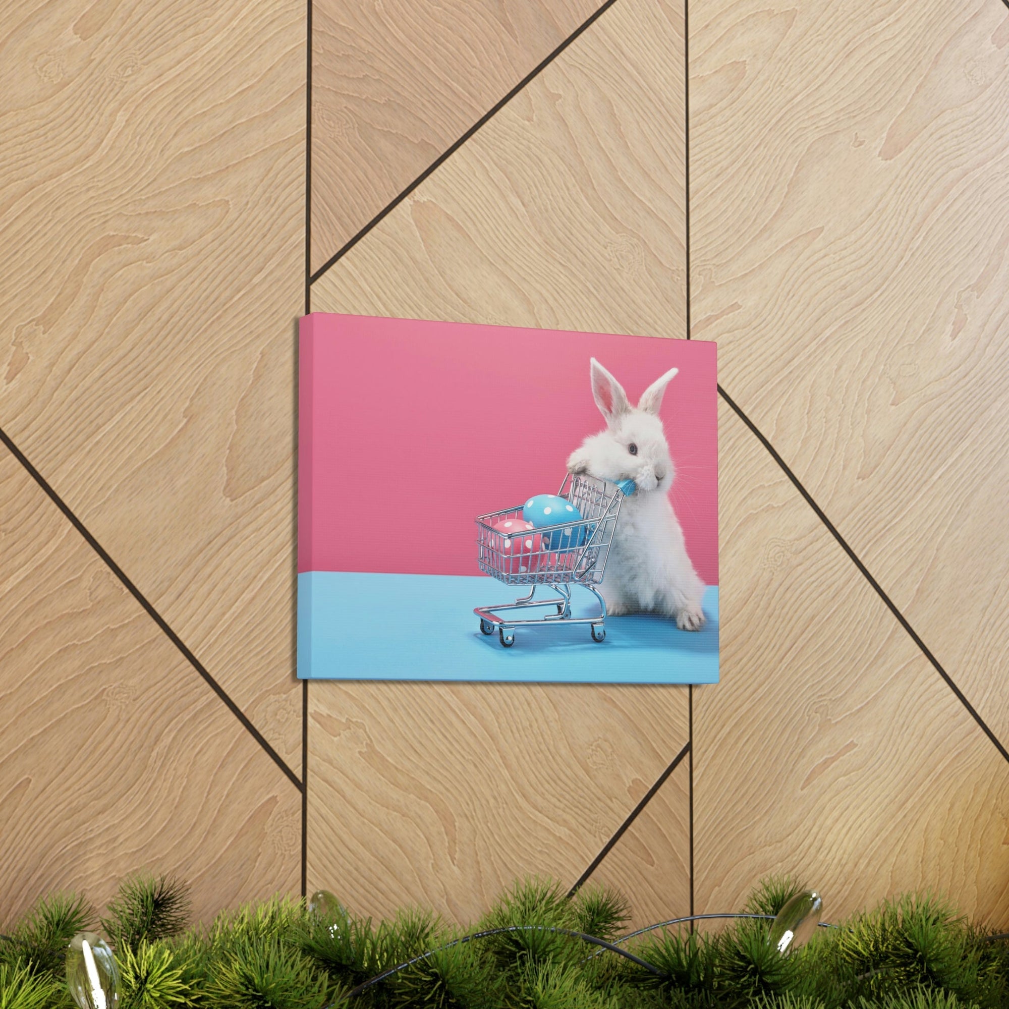 Funny Rabbit Silly Rabbit Inside Wall Art Ready to Hang Unframed-Express Your Love Gifts