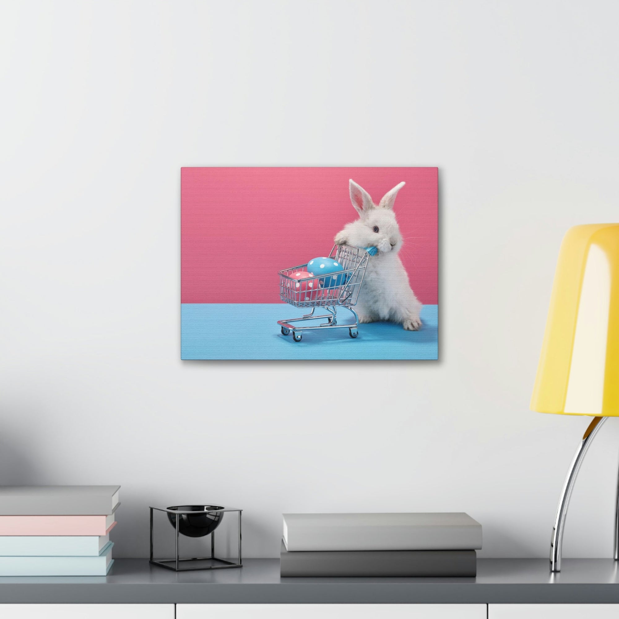 Funny Rabbit Silly Rabbit Inside Wall Art Ready to Hang Unframed-Express Your Love Gifts