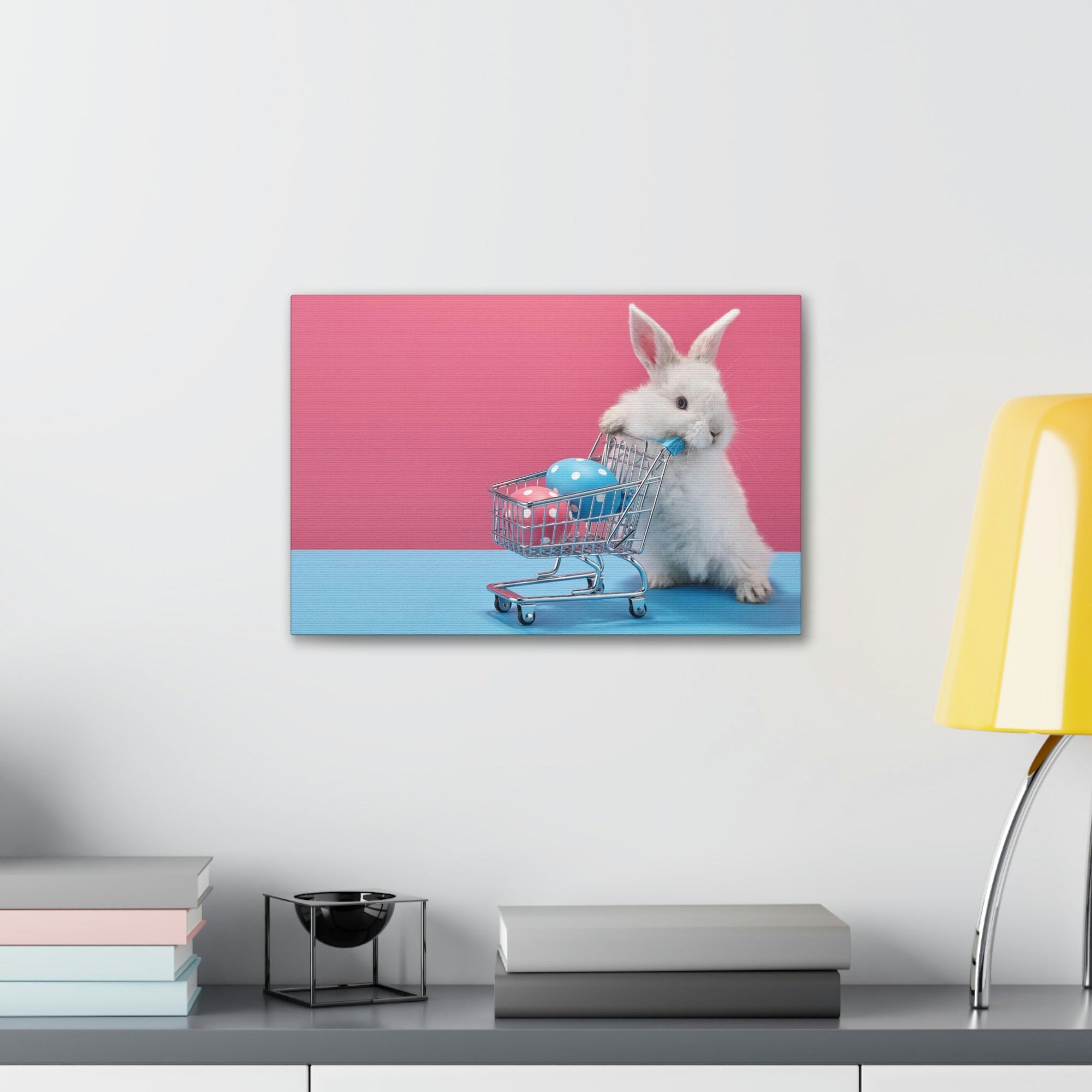 Funny Rabbit Silly Rabbit Inside Wall Art Ready to Hang Unframed-Express Your Love Gifts