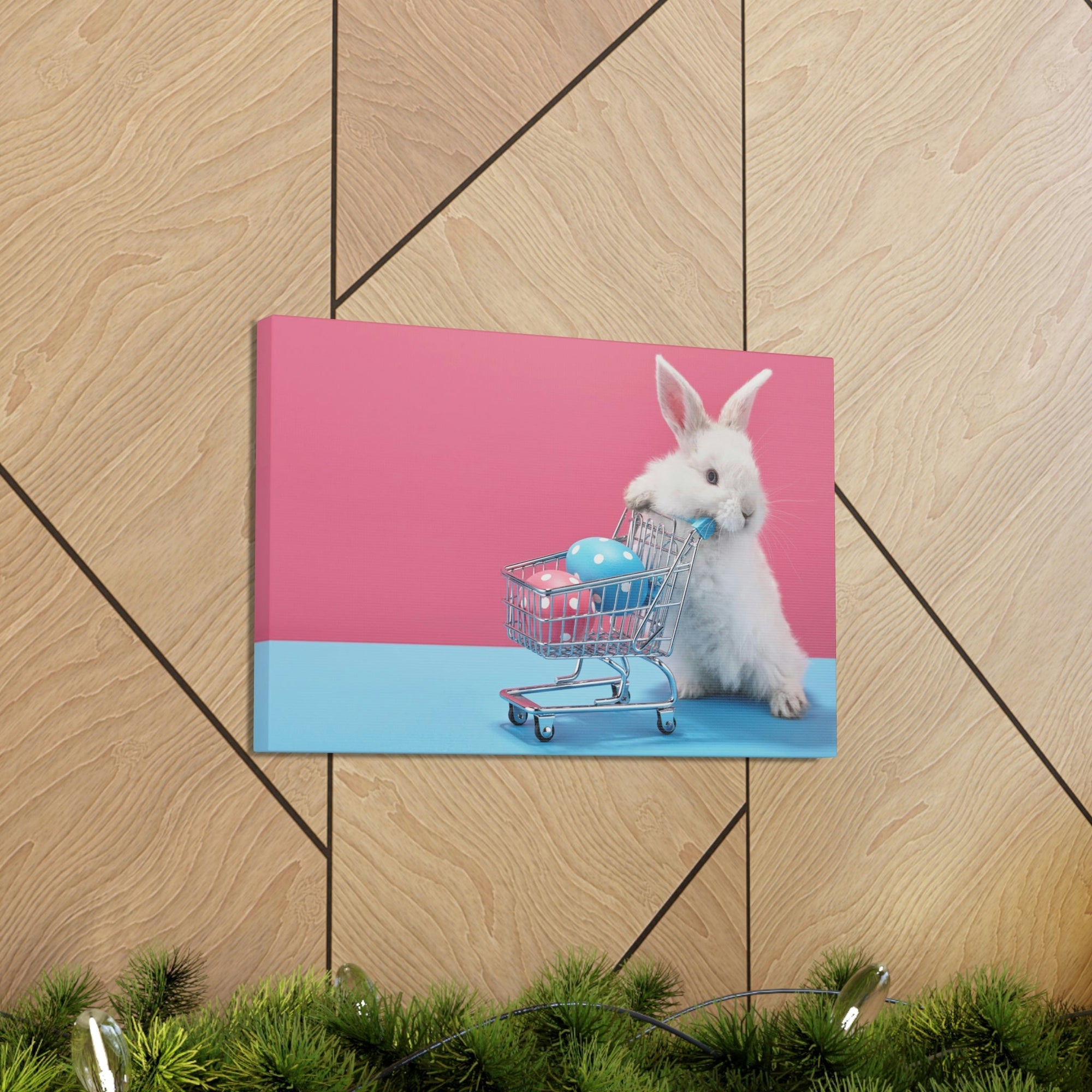 Funny Rabbit Silly Rabbit Inside Wall Art Ready to Hang Unframed-Express Your Love Gifts