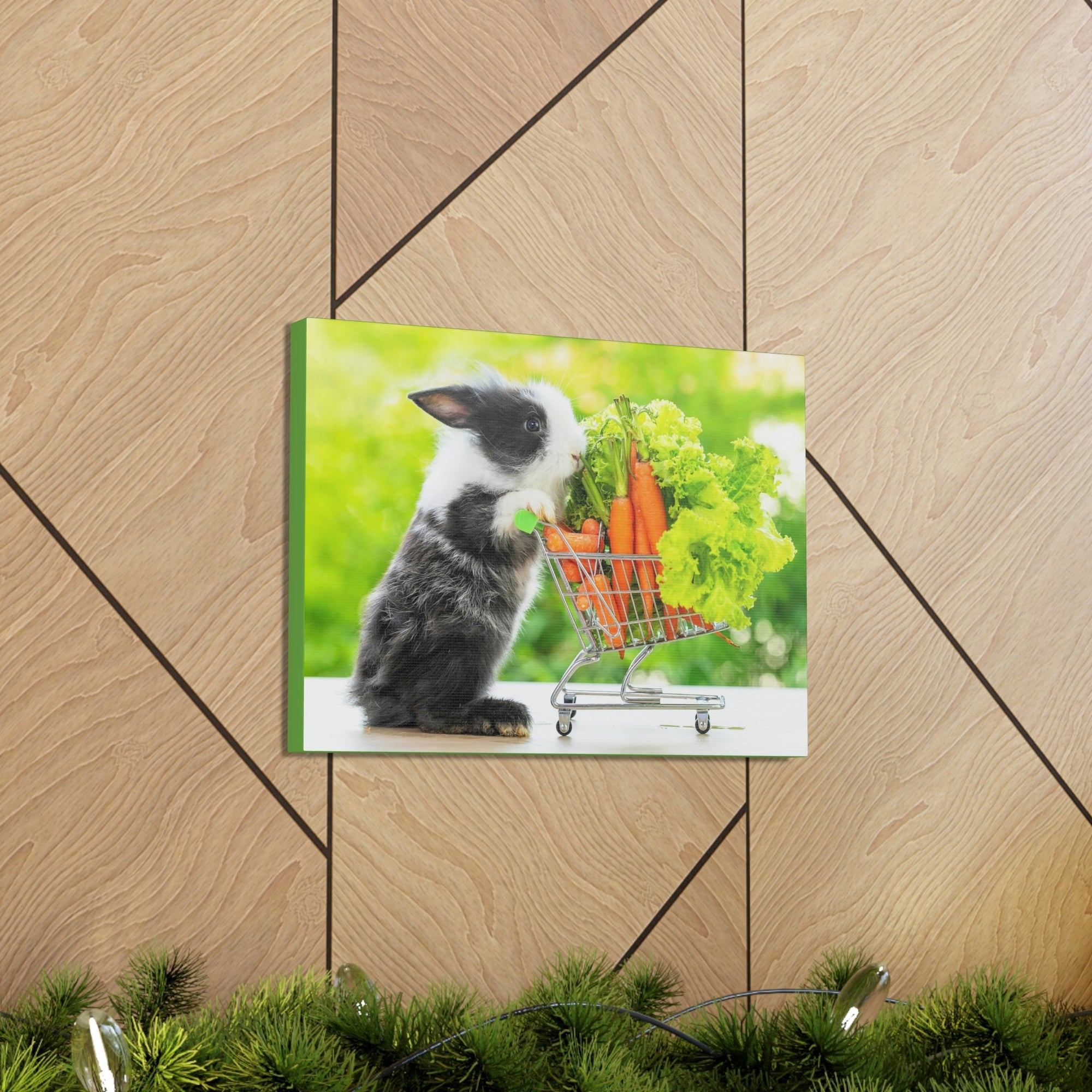 Funny Rabbit Silly Rabbit Outside Wall Art Ready to Hang Unframed-Express Your Love Gifts