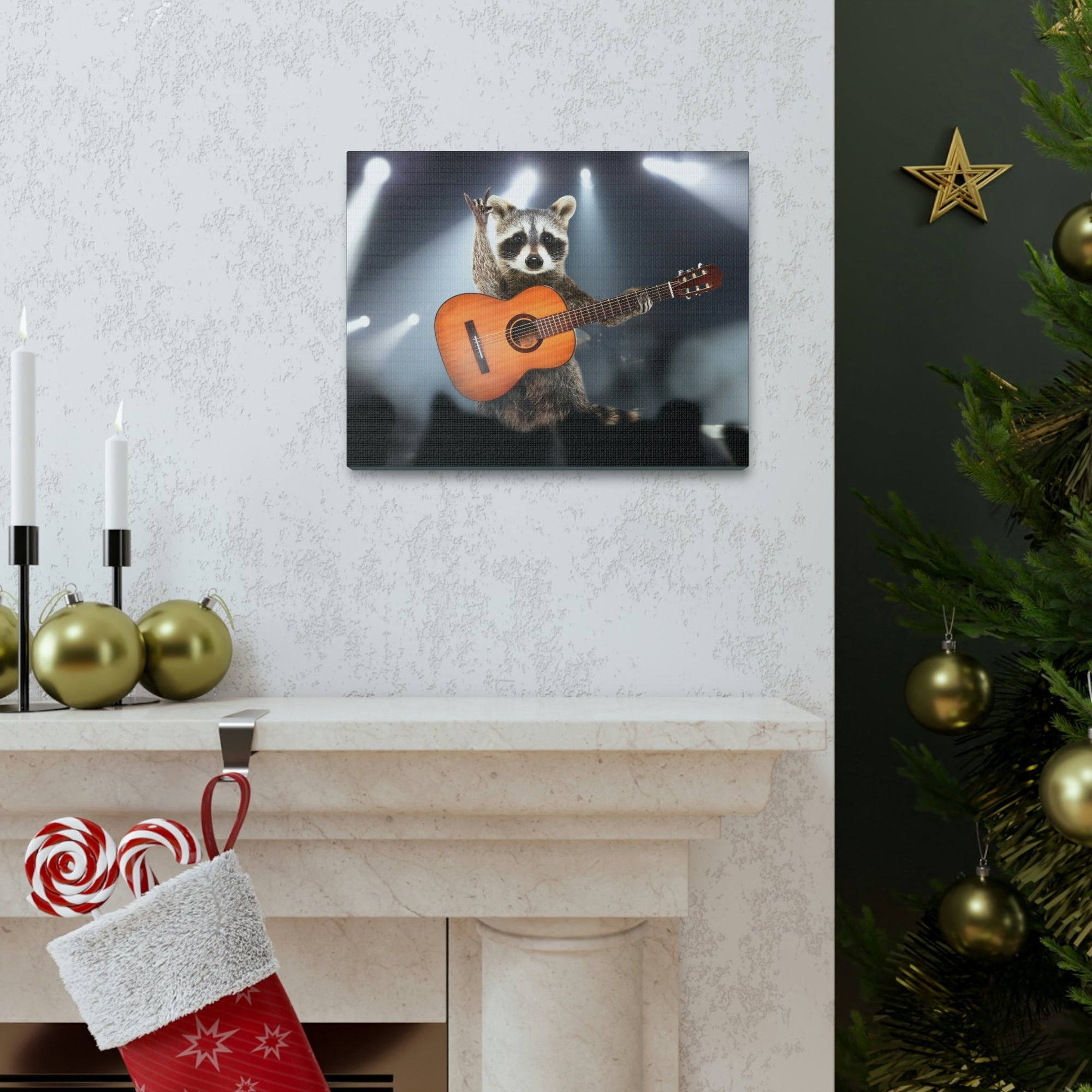 Funny Raccoon Silly Raccoon Inside Wall Art Ready to Hang Unframed-Express Your Love Gifts