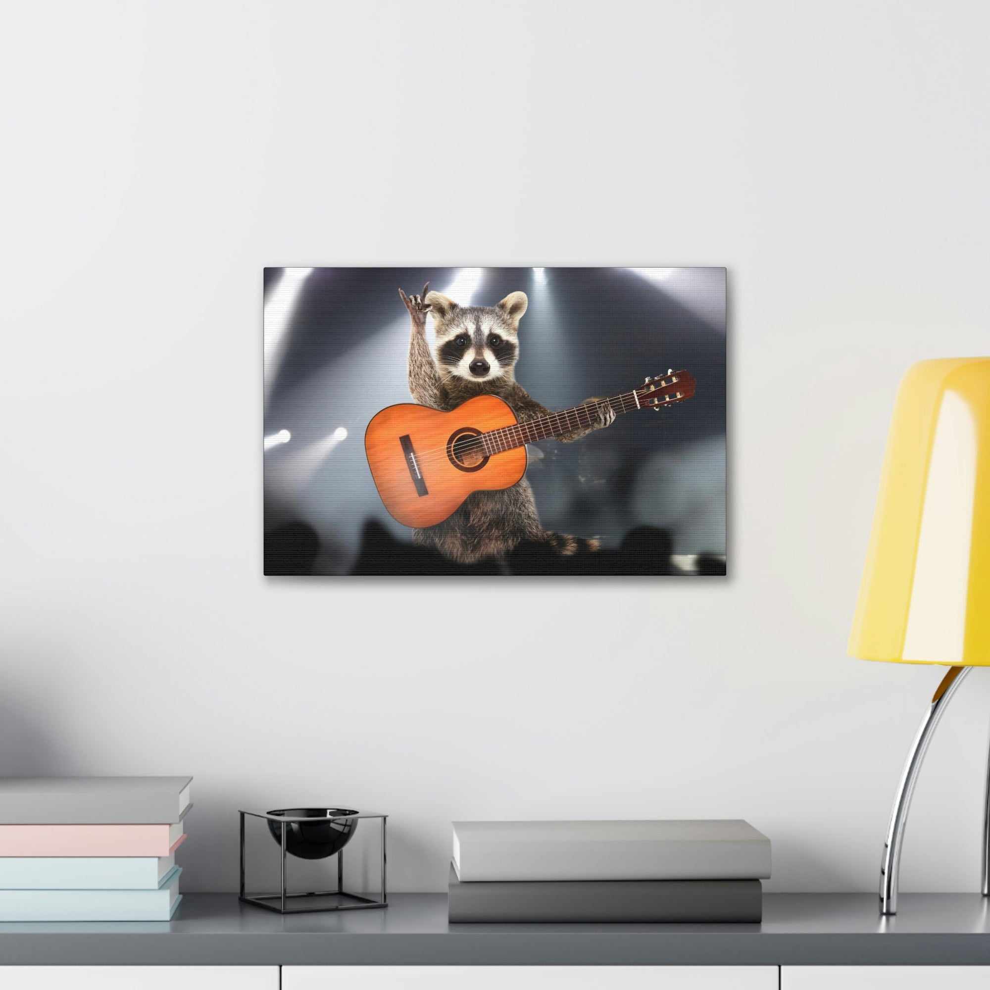 Funny Raccoon Silly Raccoon Inside Wall Art Ready to Hang Unframed-Express Your Love Gifts